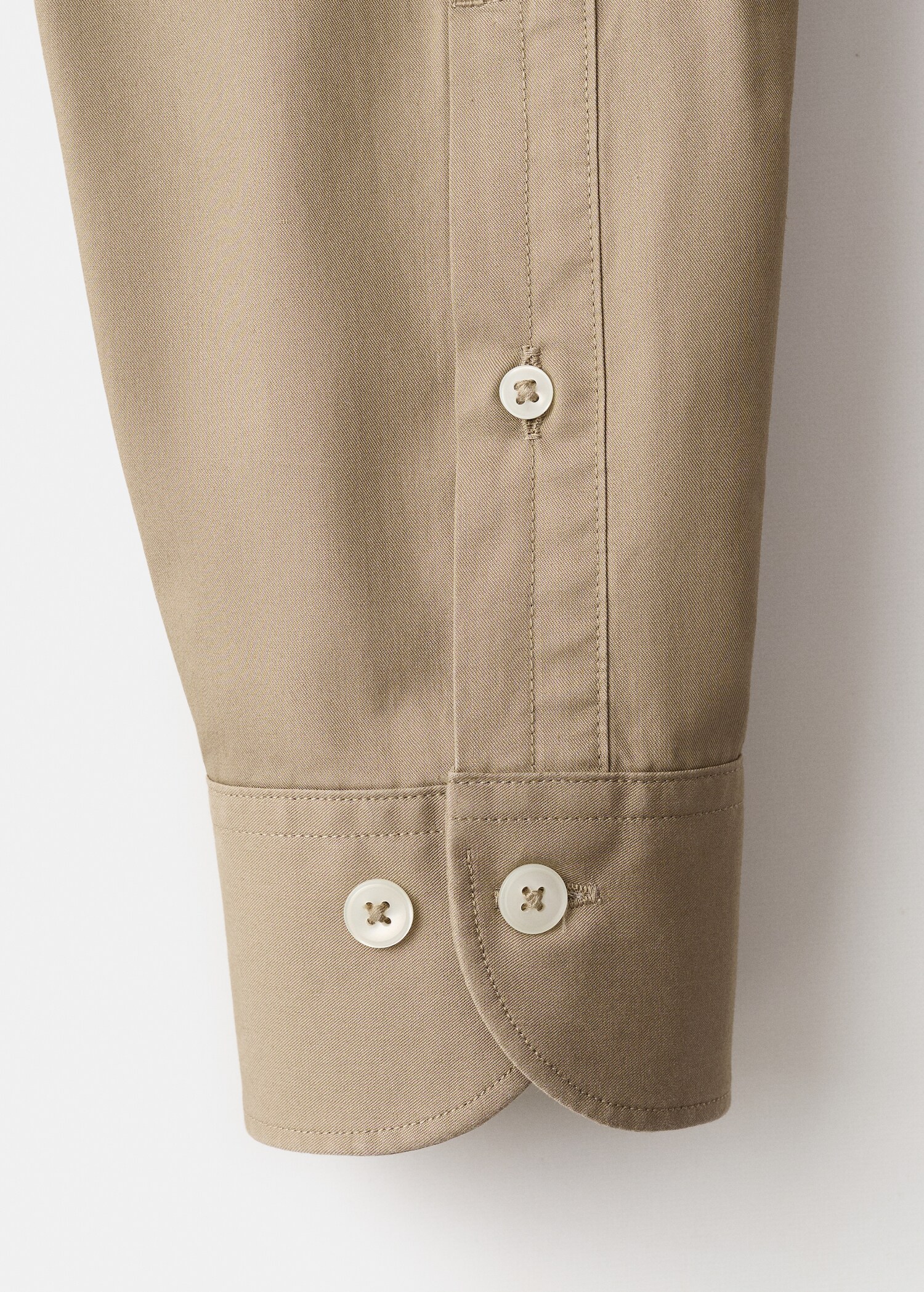 Slim fit shirt cotton and lyocell - Details of the article 0