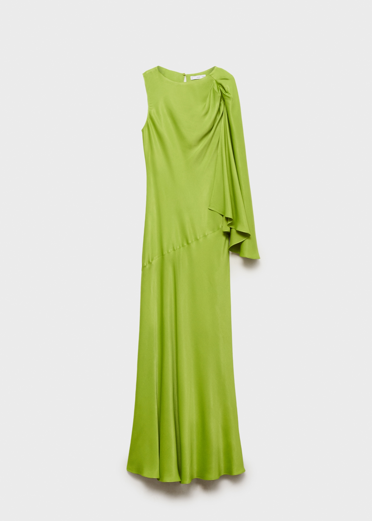 Rochie lungă cu mâneci cu volane - Articol fără model