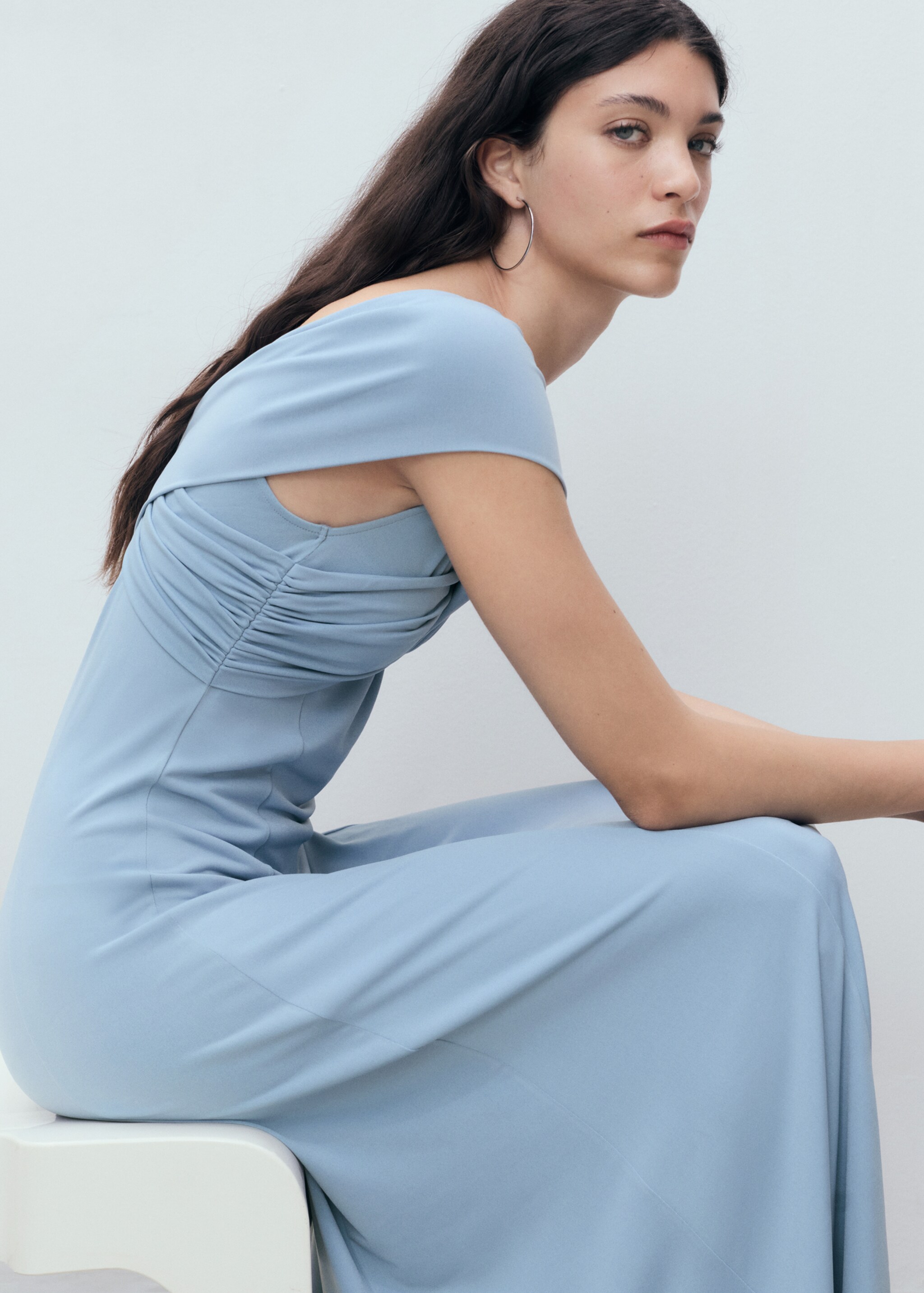Vestido evasé escote cruzado - Detalle del artículo 2