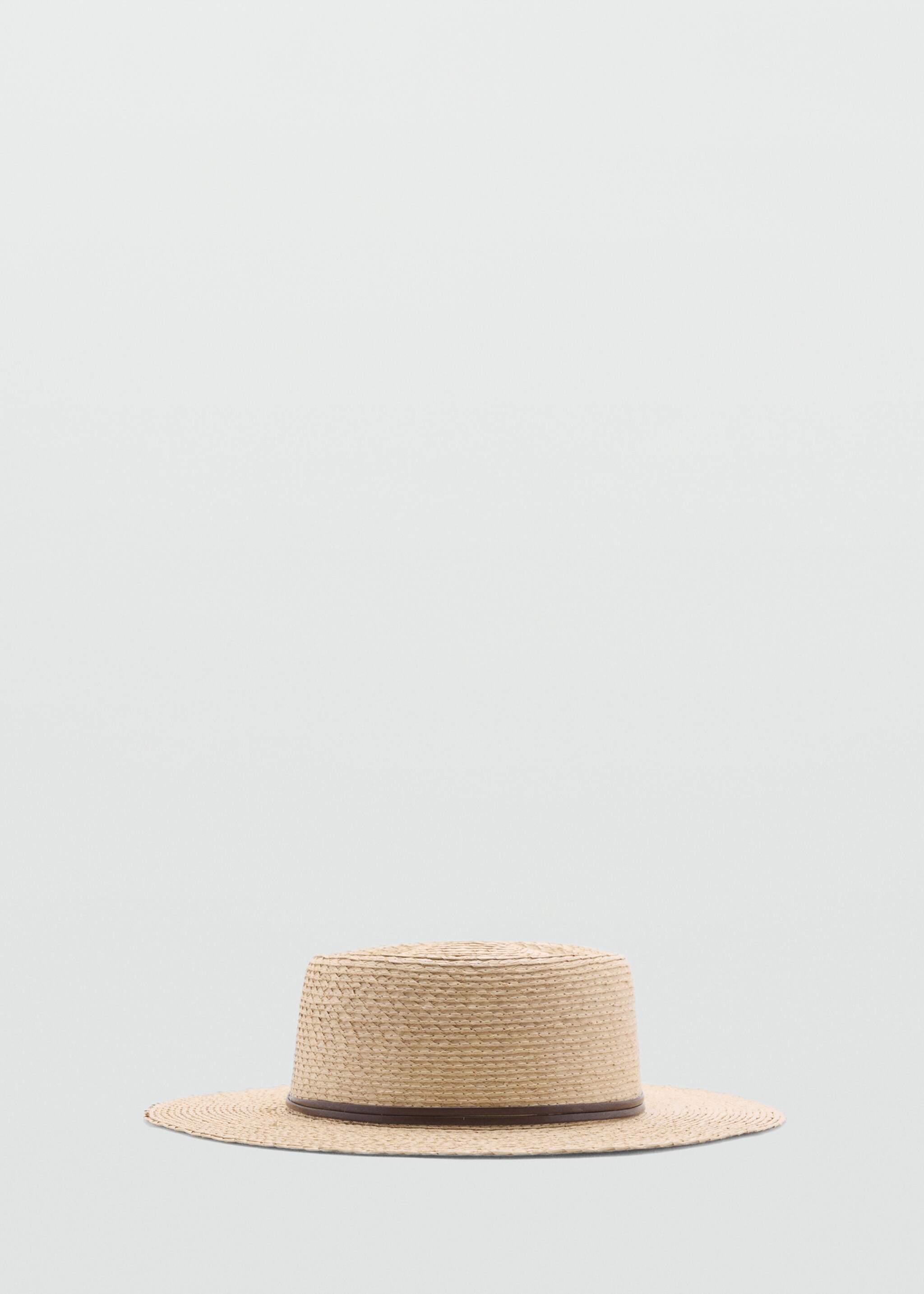 Sombrero fibra natural cinta contraste - Artículo sin modelo