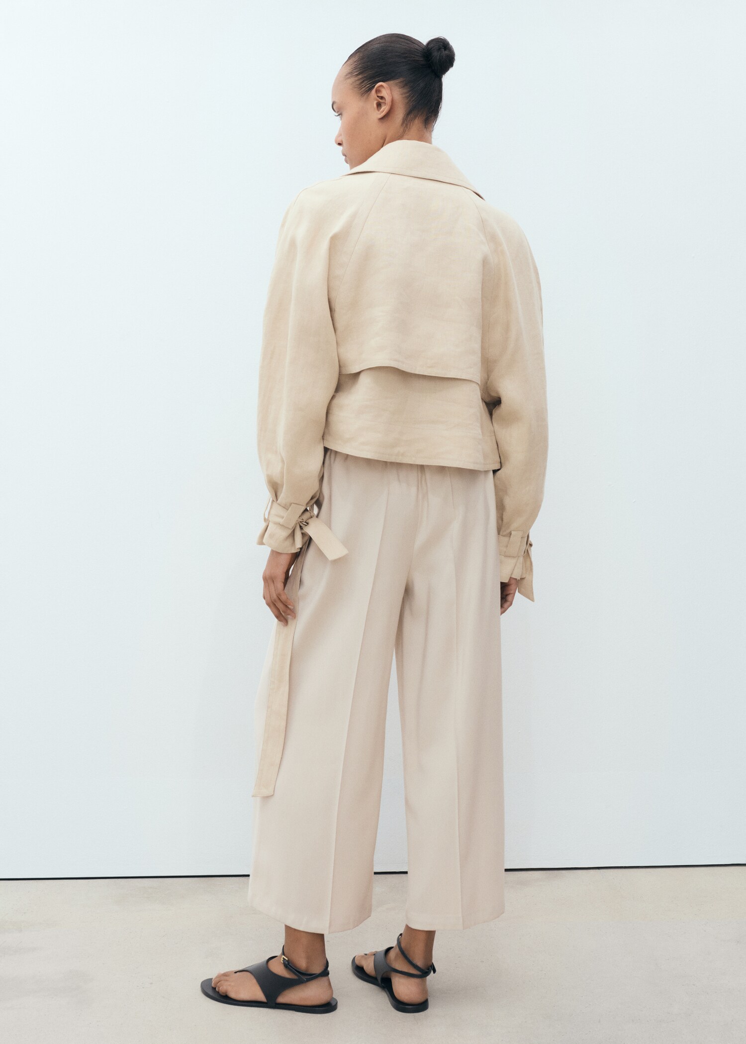 Flowy palazzo trousers - Reverse of the article