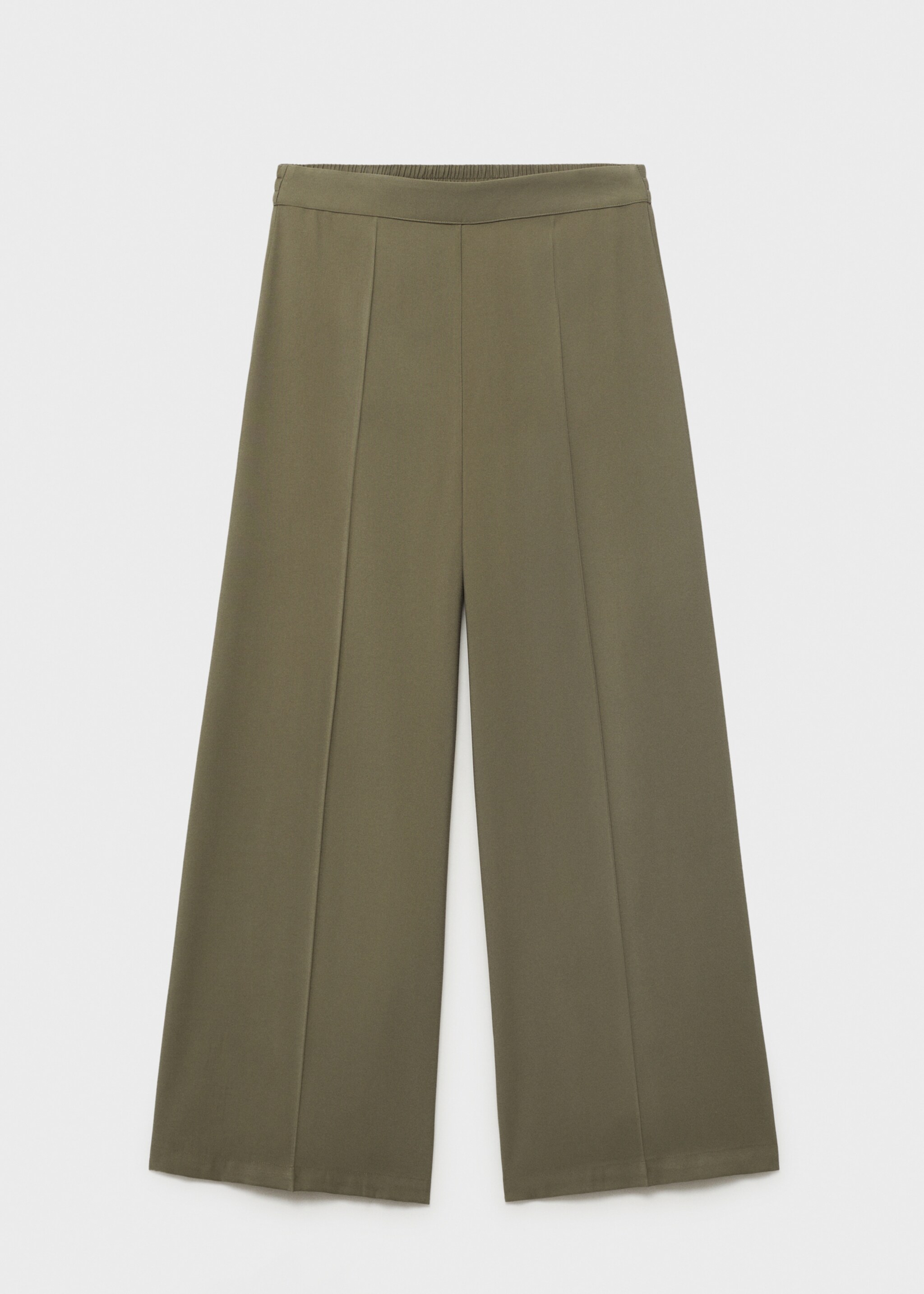 Flowy palazzo trousers - Article without model, Khaki. Ref: 17091129-00.