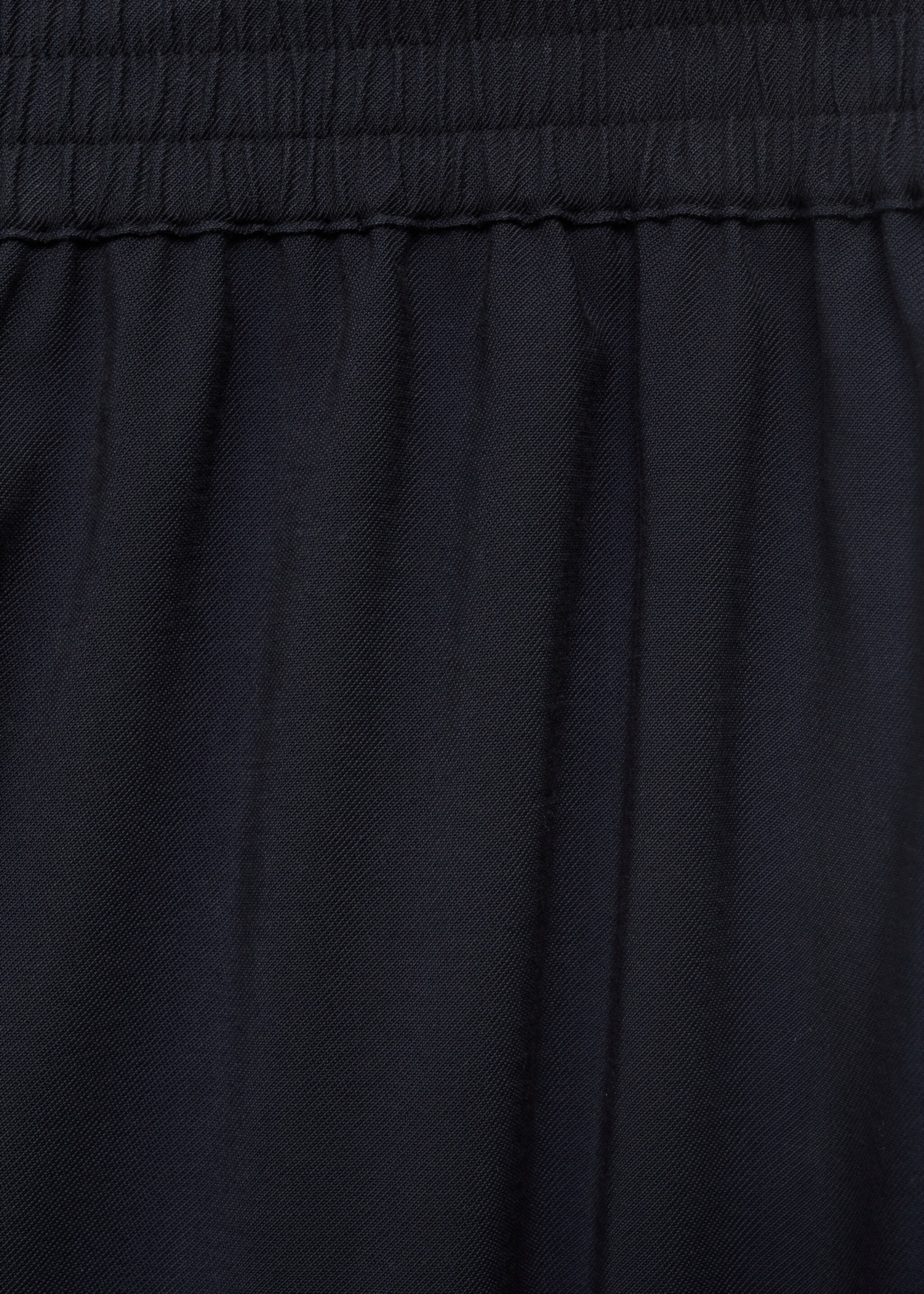 Flowy palazzo trousers - Details of the article 0, Navy. Ref: 17091129-00.