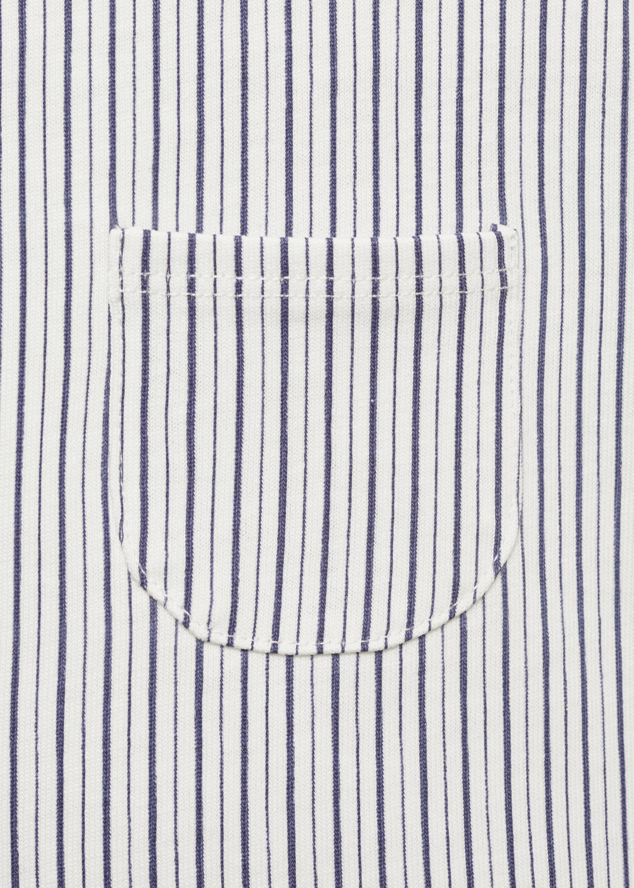 Striped short dungarees - Details of the article 0