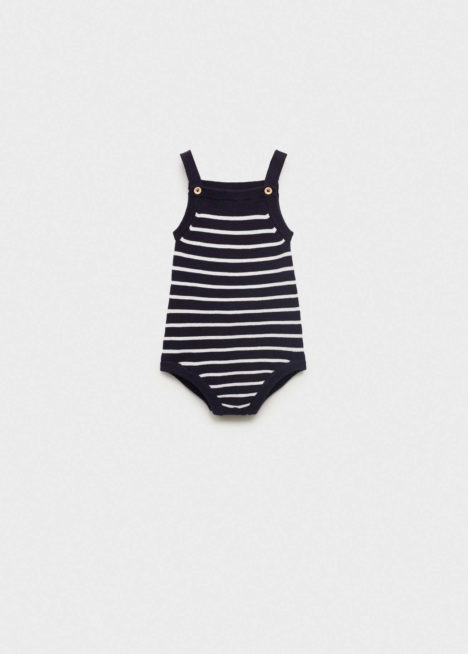Striped knitted romper - Article without model