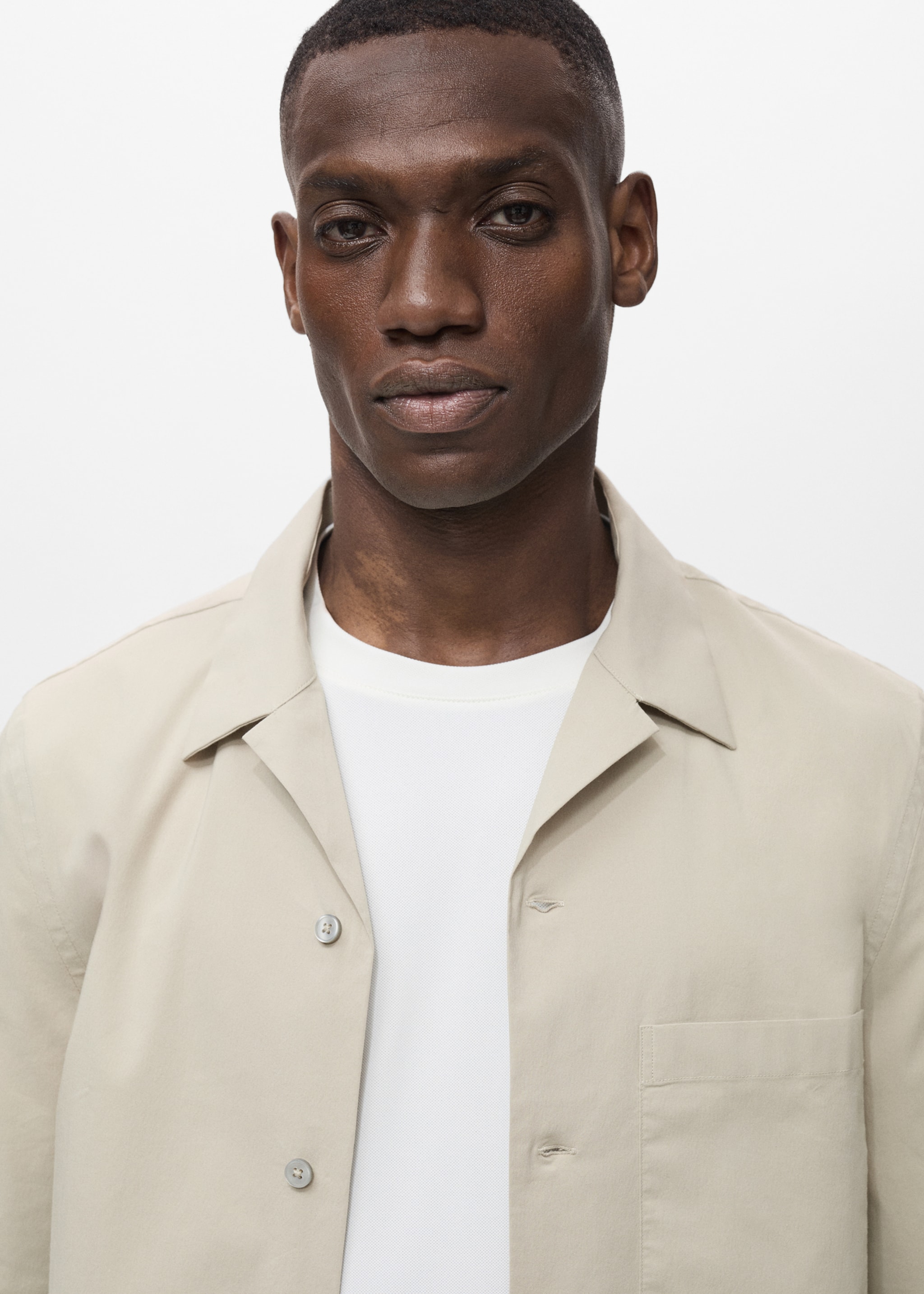 Regular-fit shirt with chest pocket - Details of the article 1