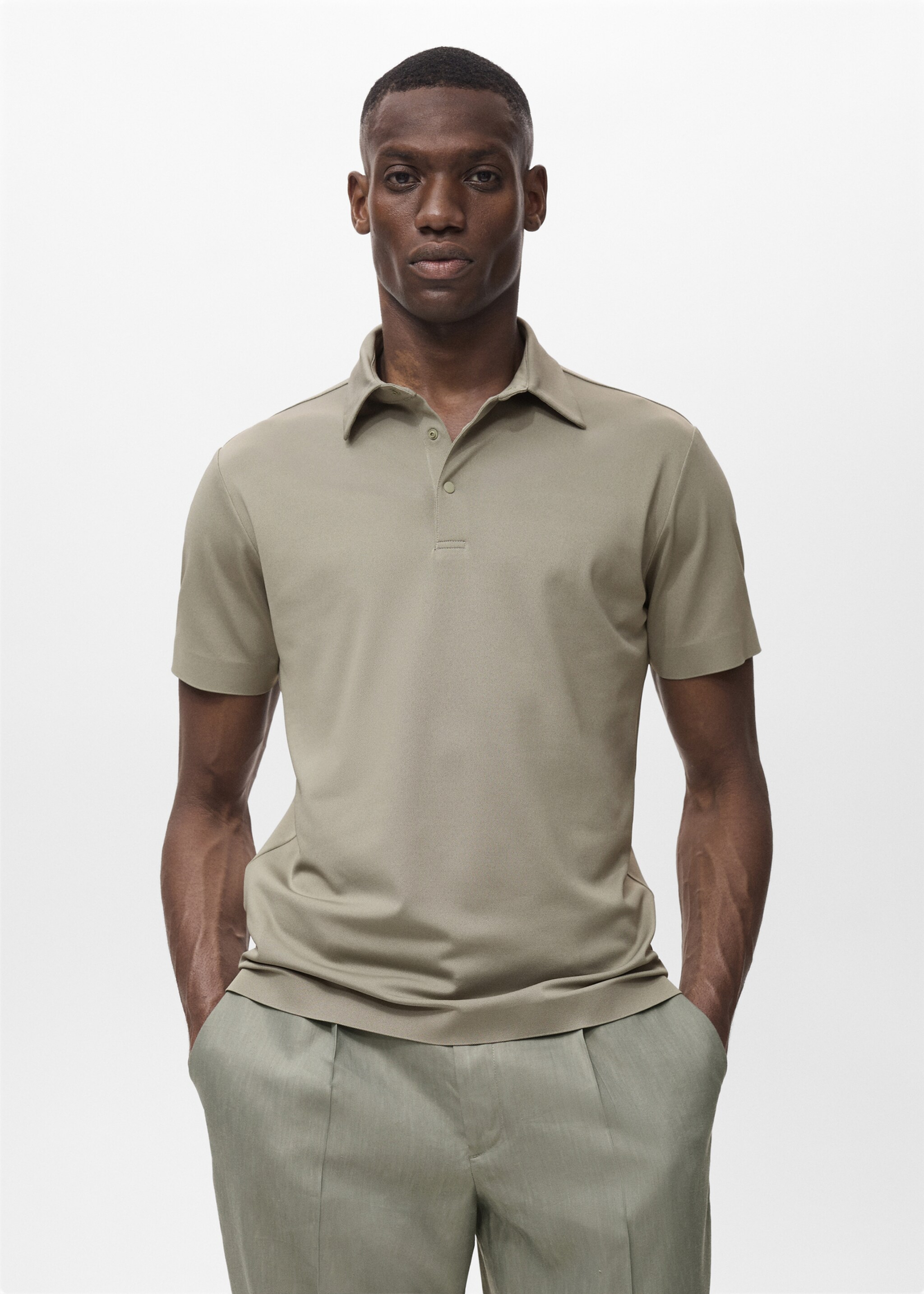 COOLMAX® slim fit polo shirt - Medium plane