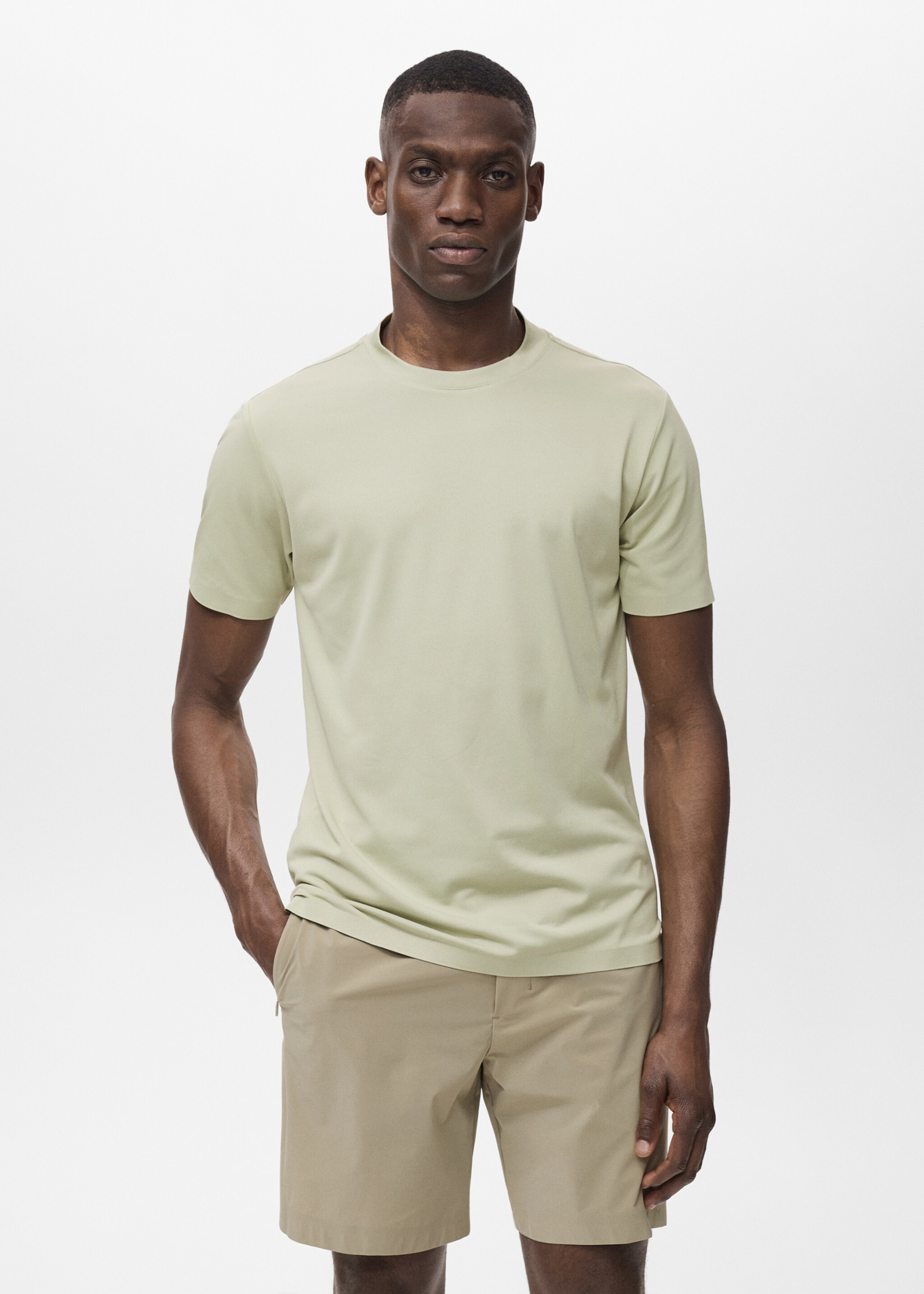 Camiseta slim fit COOLMAX® - Plano medio