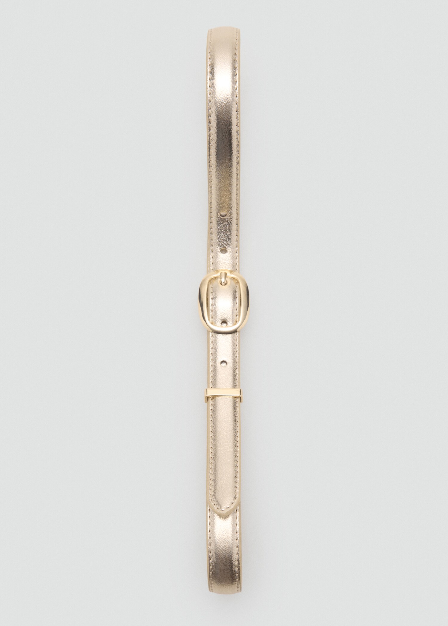 Metallic belt with oval buckle - Details of the article 2