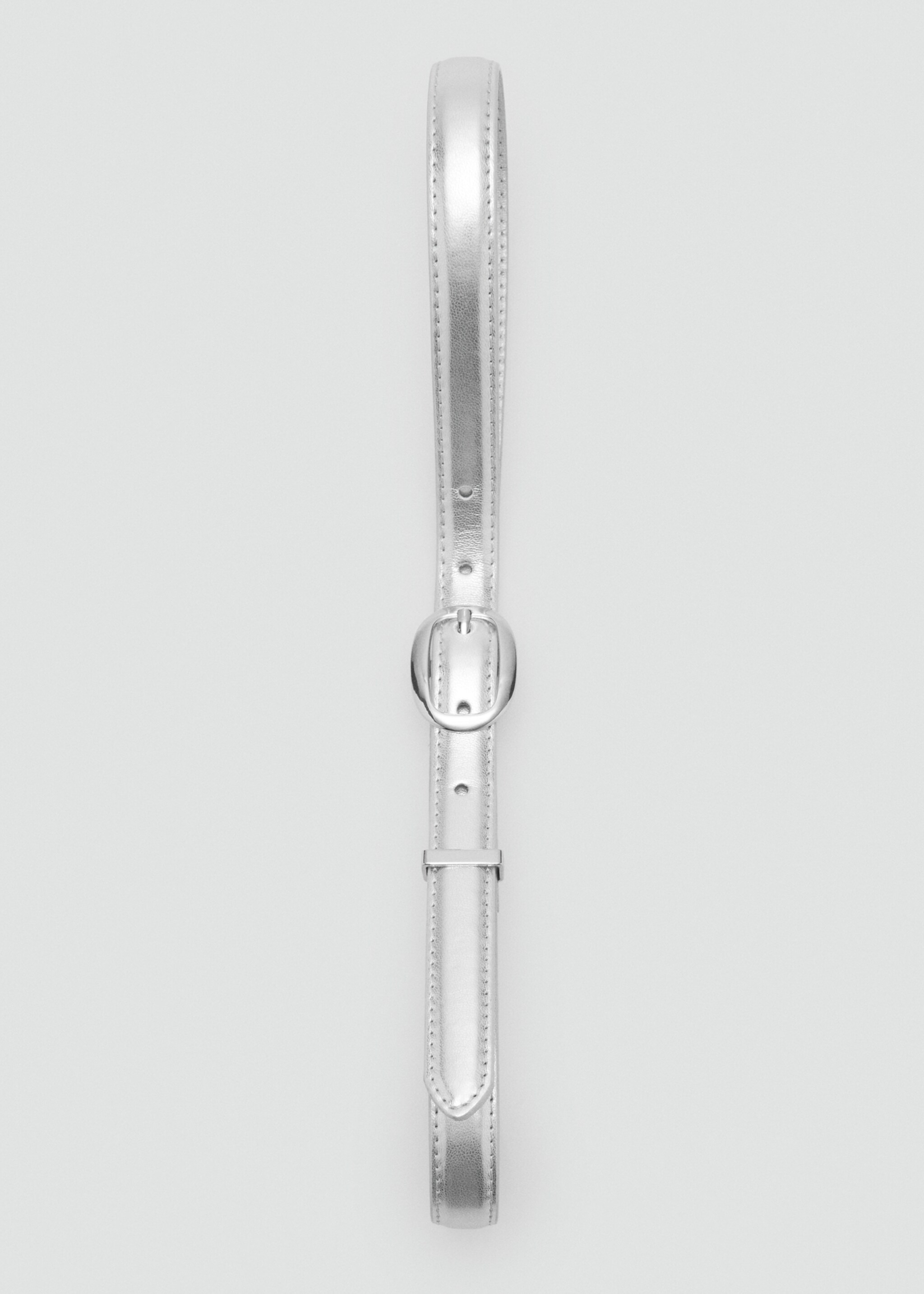 Metallic belt with oval buckle - Details of the article 2