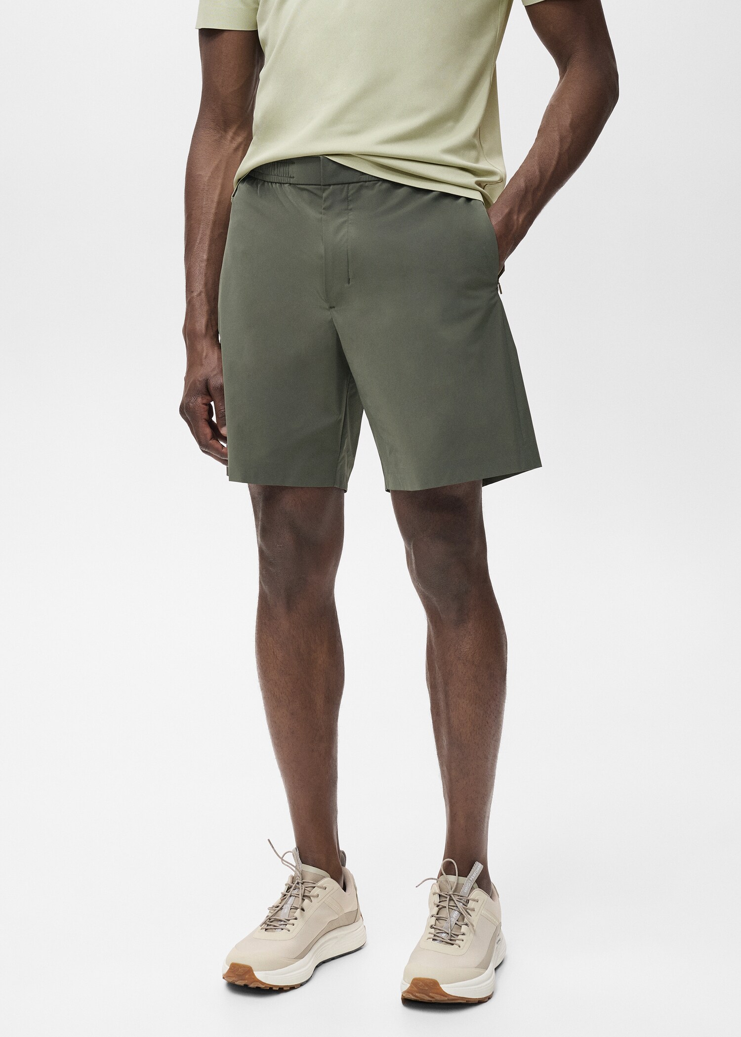 Bermudas water-repellent - Plano medio