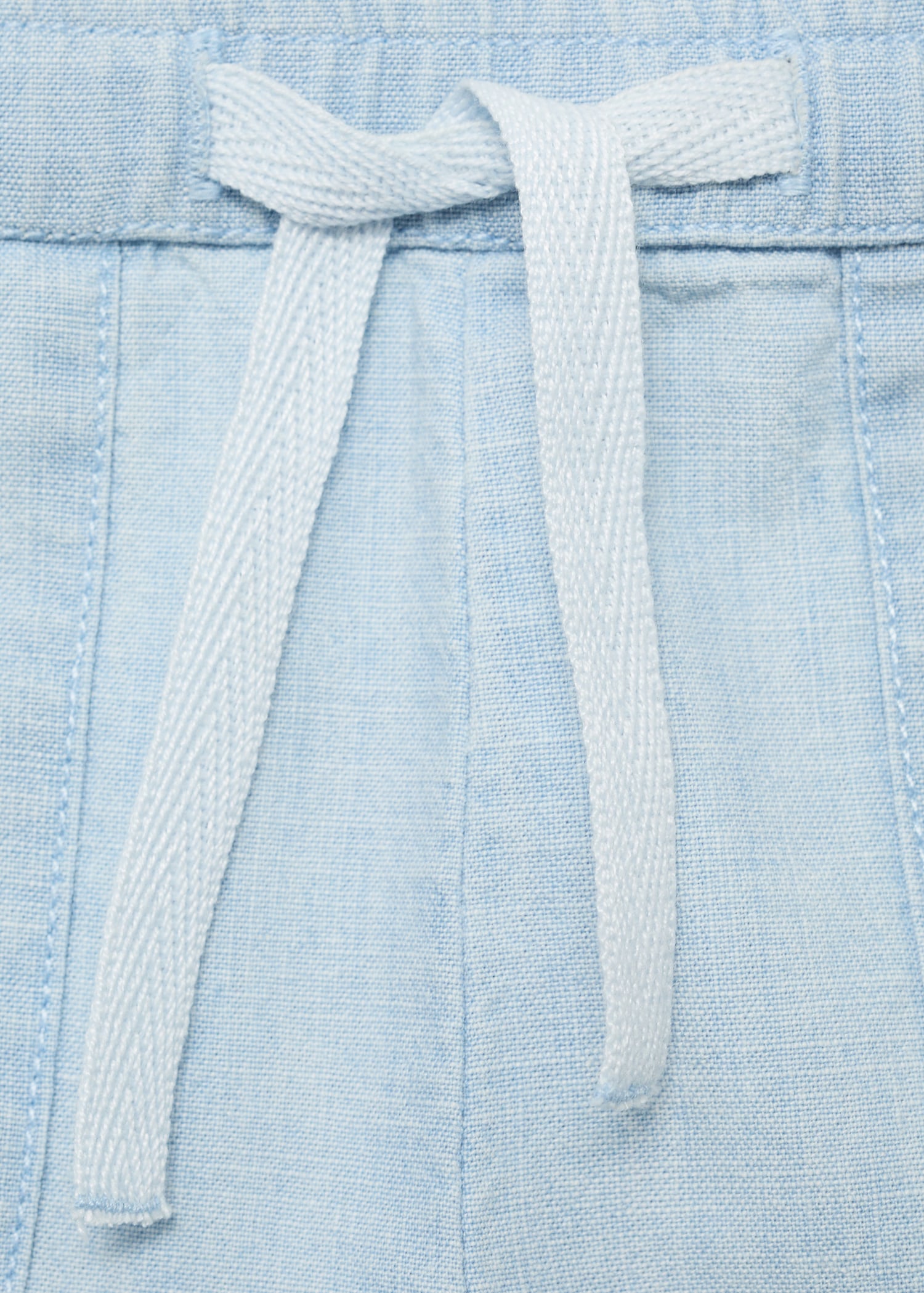 Denim-effect cotton shorts - Details of the article 8