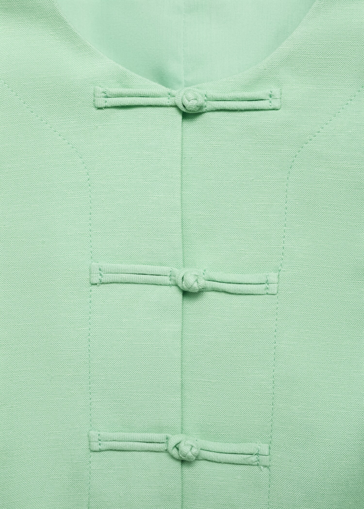 Linen-blend suit vest - Details of the article 0