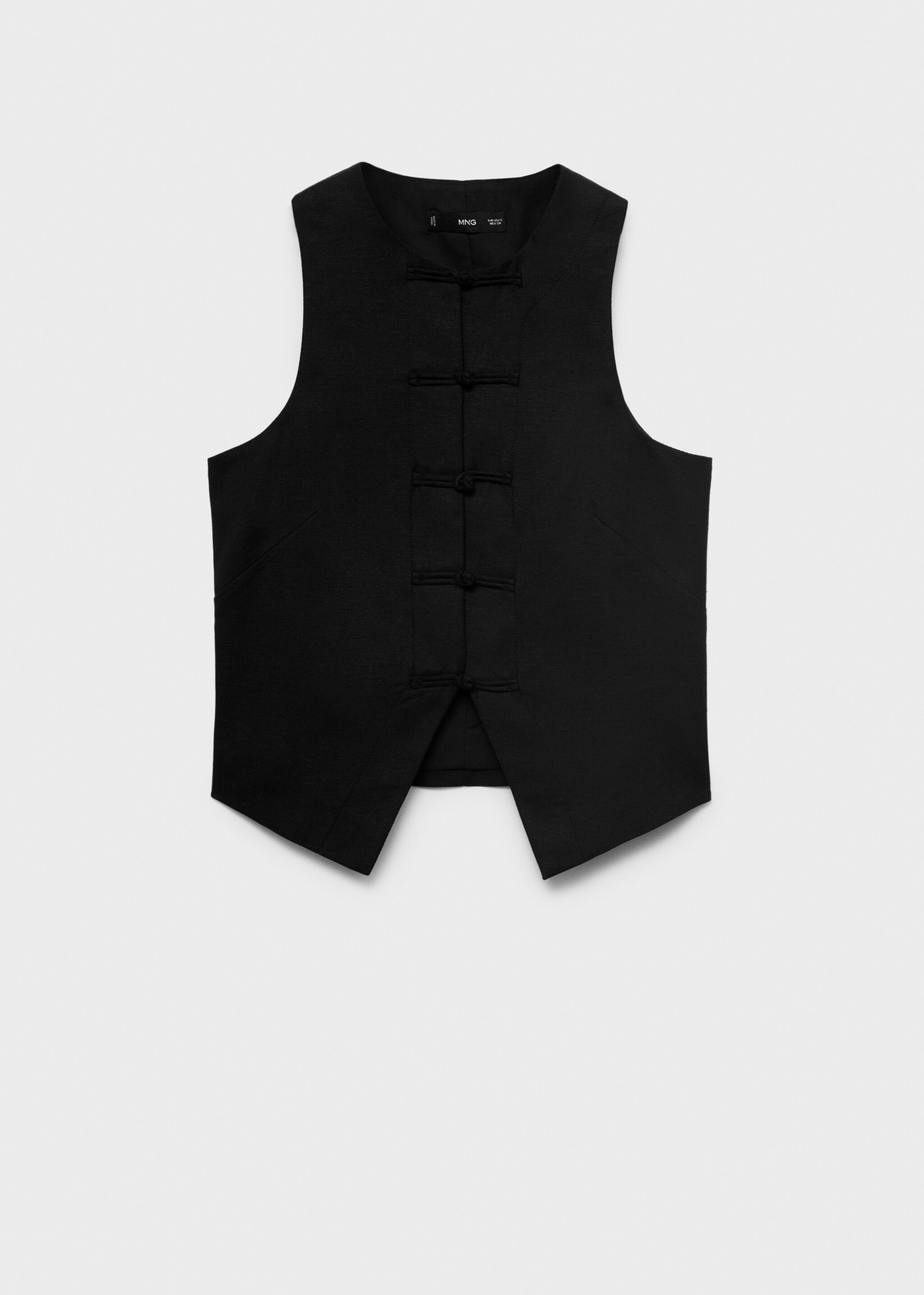 Linen-blend suit waistcoat - Article without model
