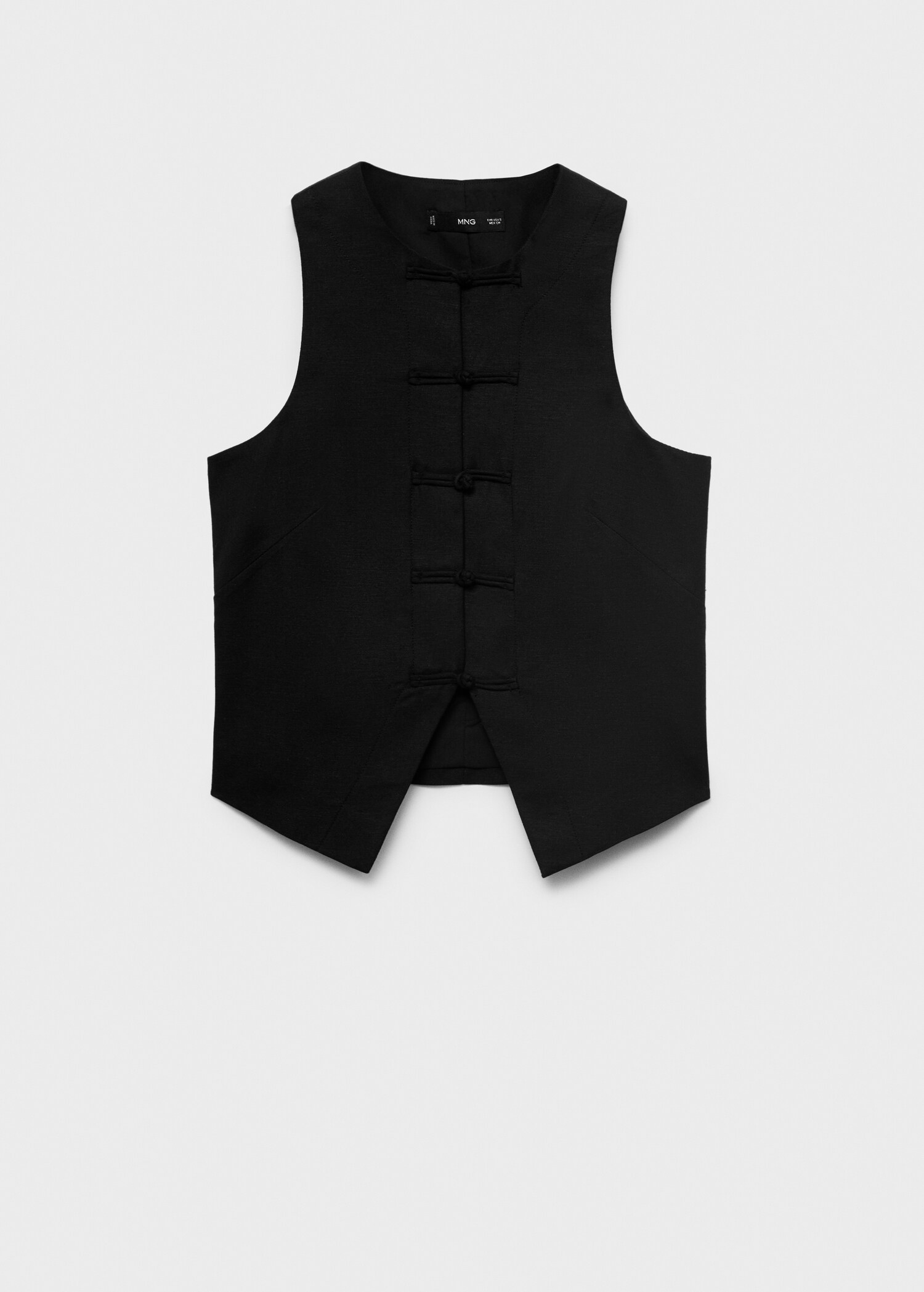 Linen-blend suit vest - Article without model