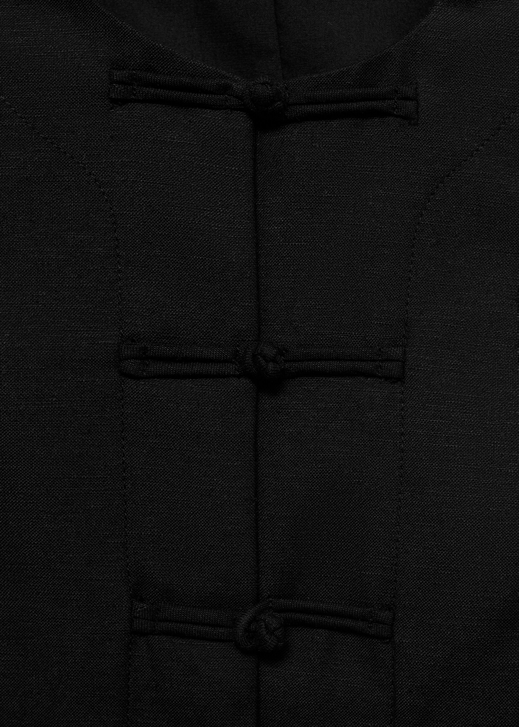 Linen-blend suit waistcoat - Details of the article 0
