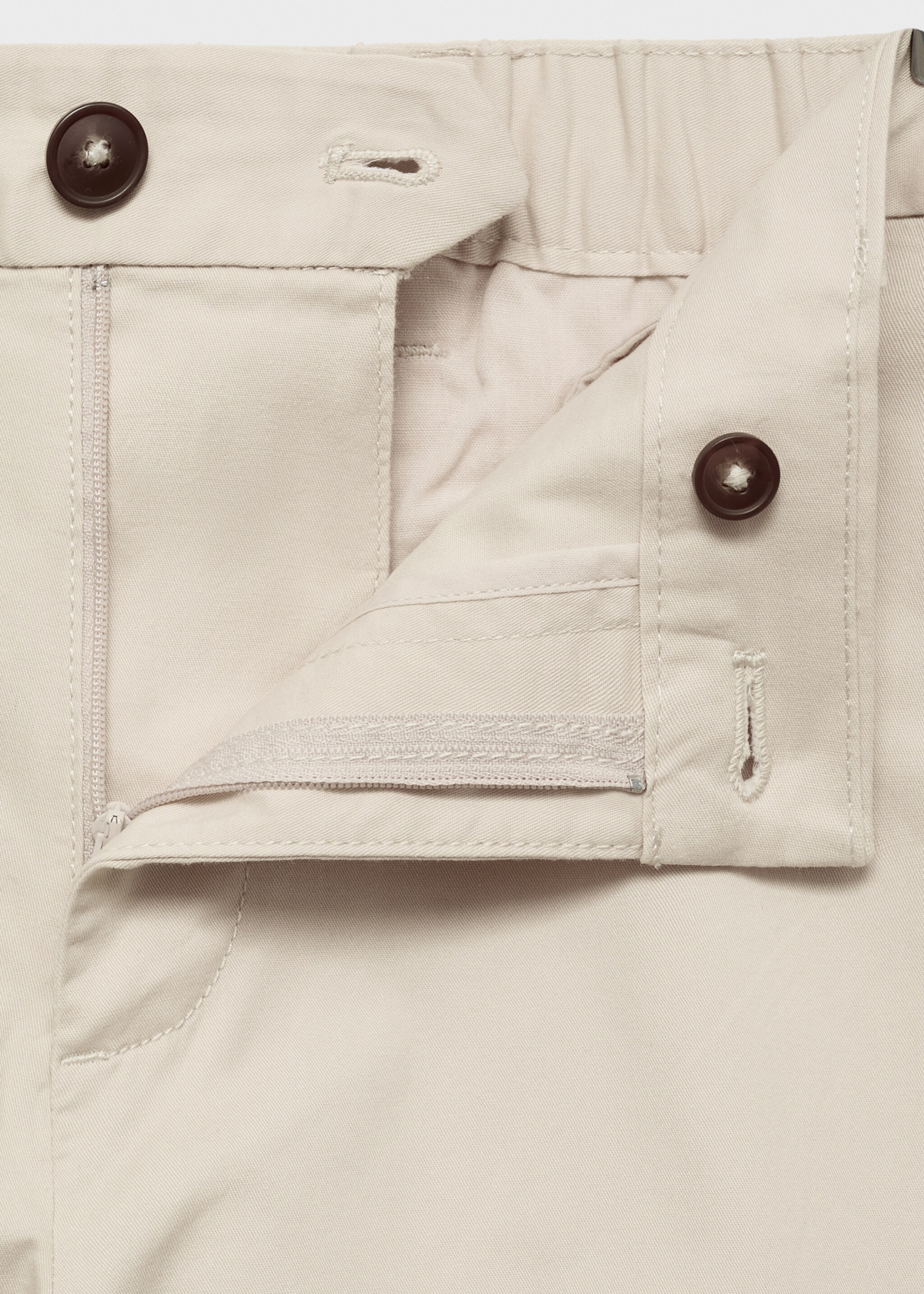 Straight cotton Bermuda shorts - Детальніше про товар 0