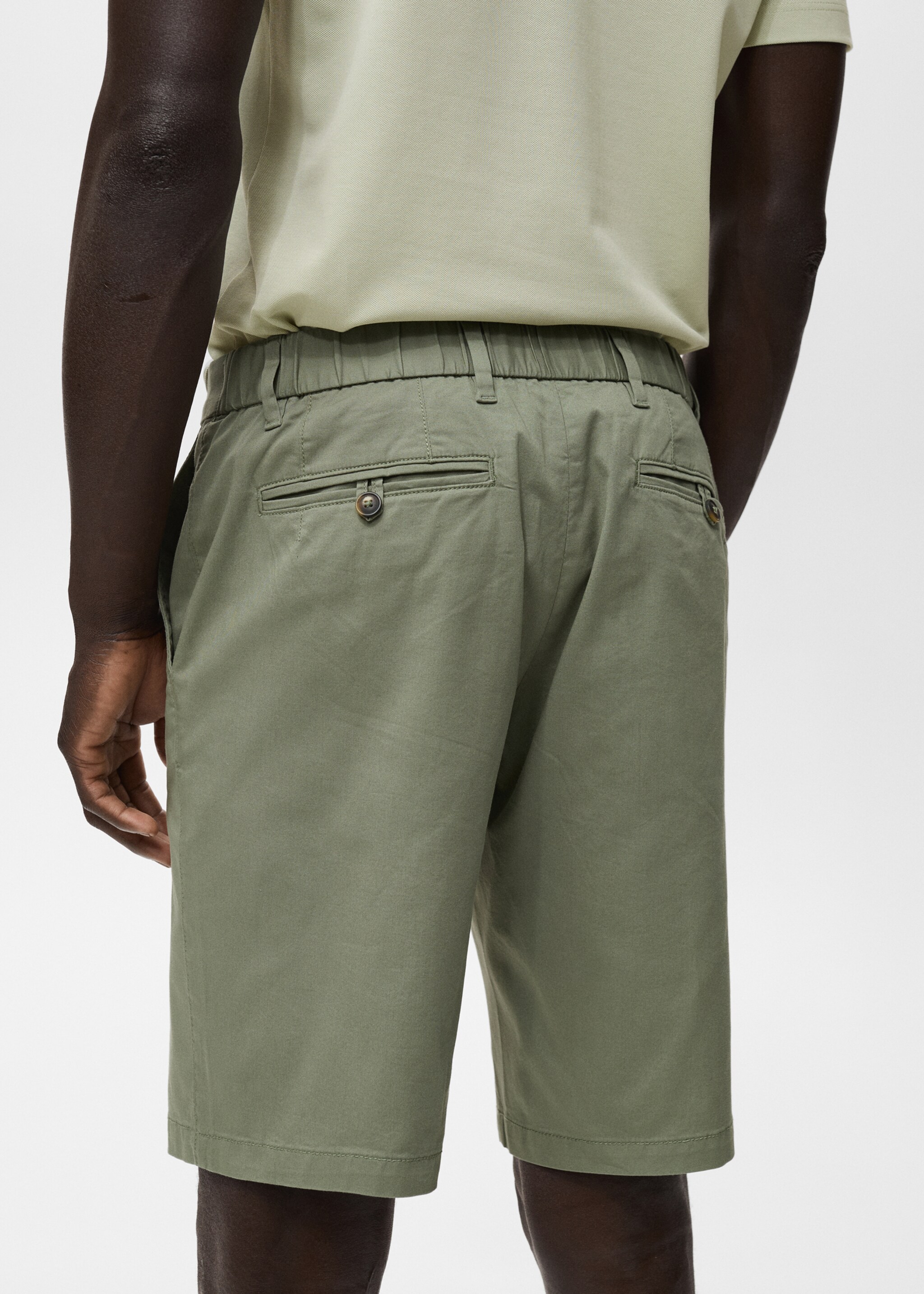 Straight cotton Bermuda shorts - Details of the article 6