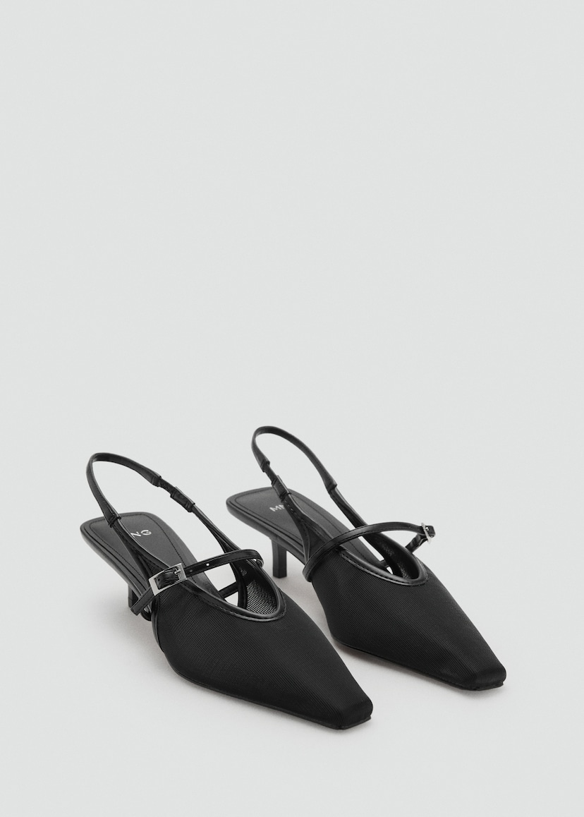 Mesh buckle stiletto-heeled shoes - Women | MANGO USA