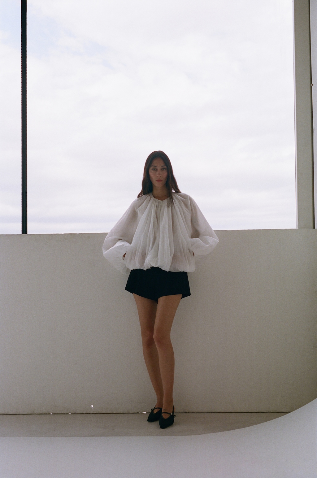 Mesh buckle stiletto-heeled shoes