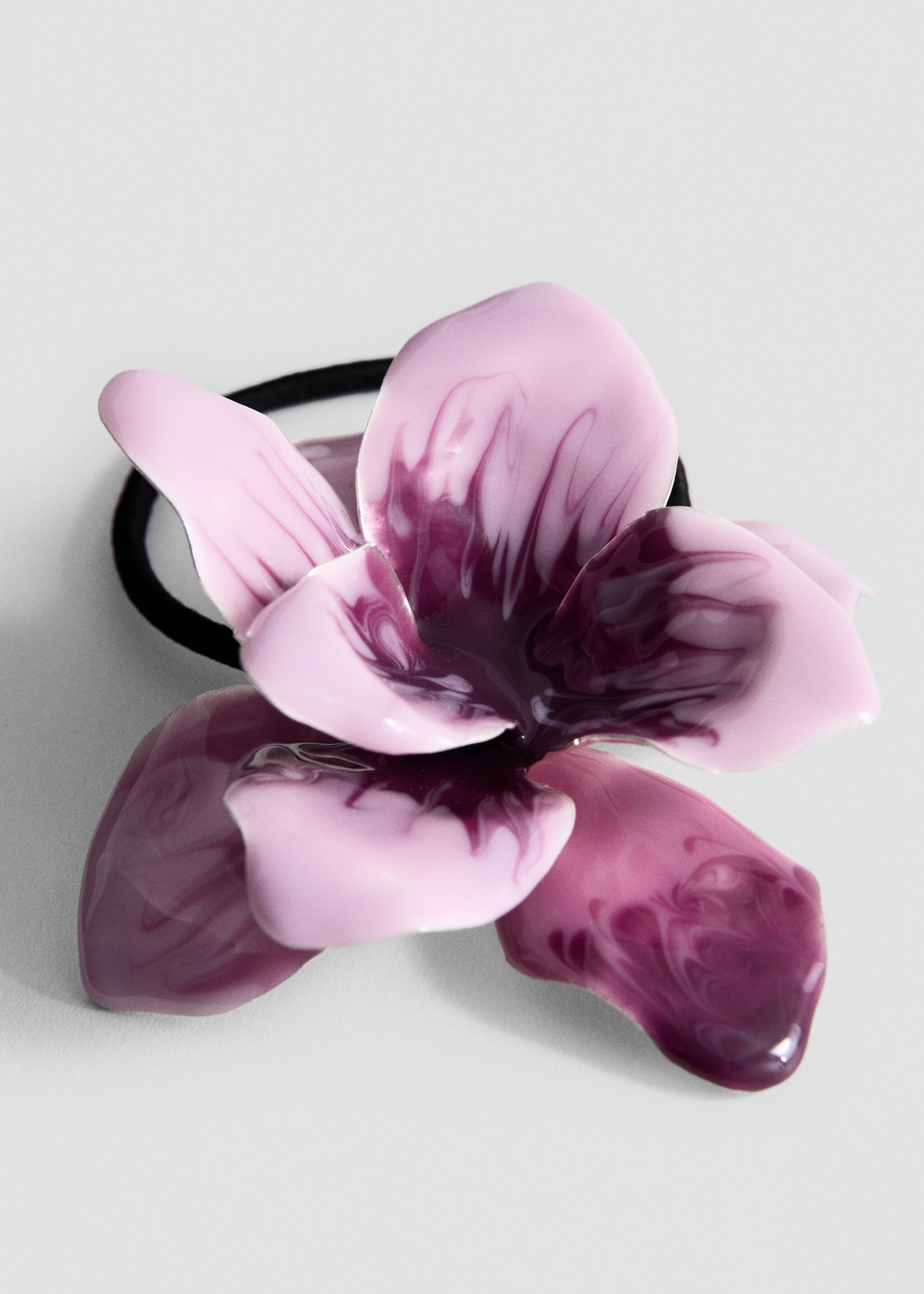 Haarelastiekje met grote bloem - Middenvlak
