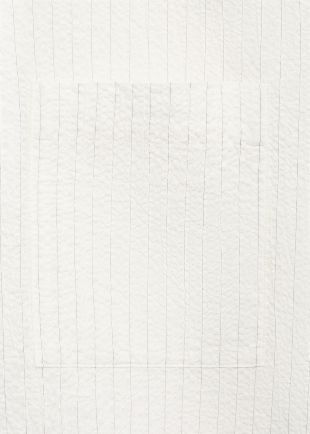 Wrinkled-effect pinstripe shirt
