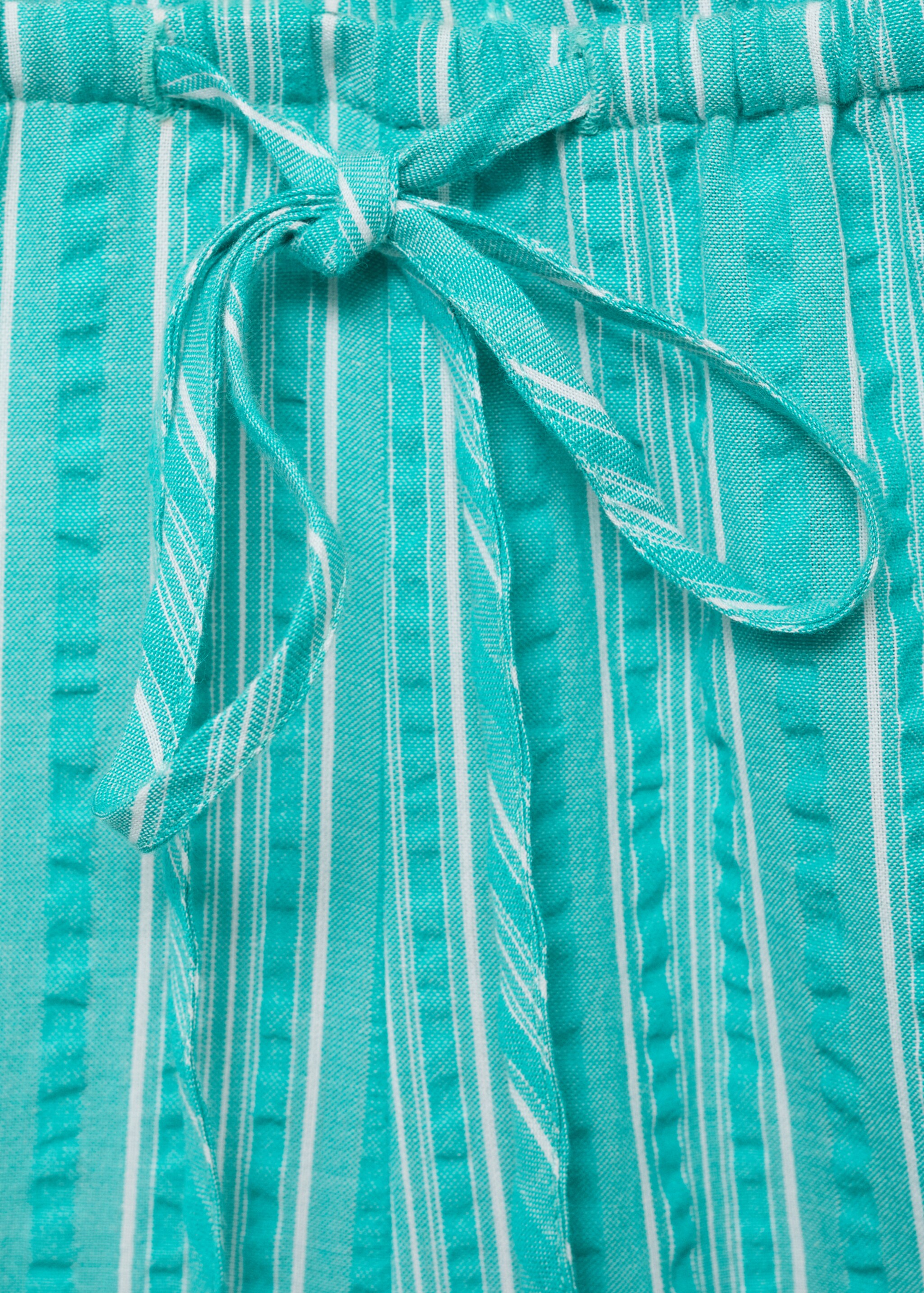 Striped bow trousers - Details of the article 8