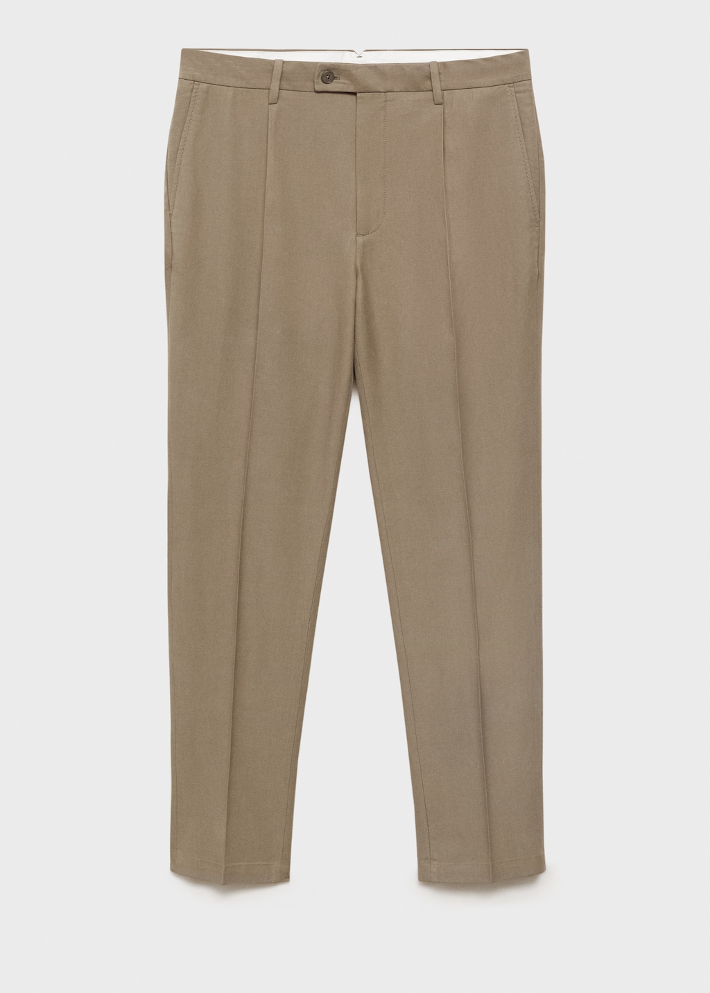 Cotton tapered crop pants