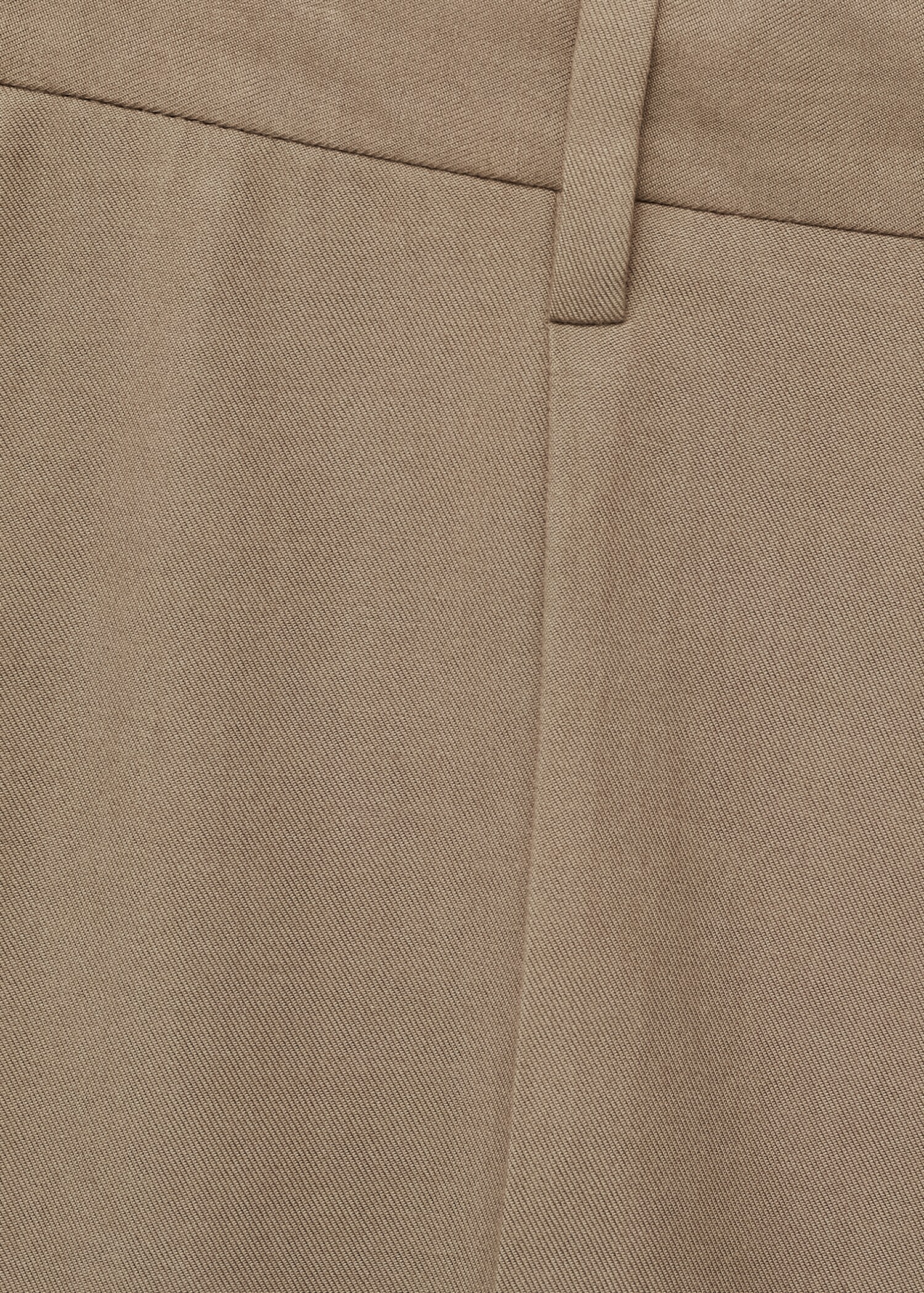 Cotton tapered crop trousers - Details of the article 8