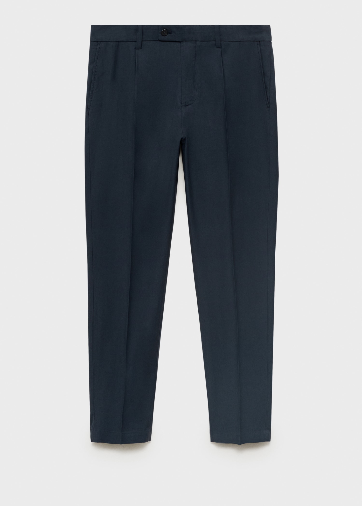 Cotton tapered crop trousers1