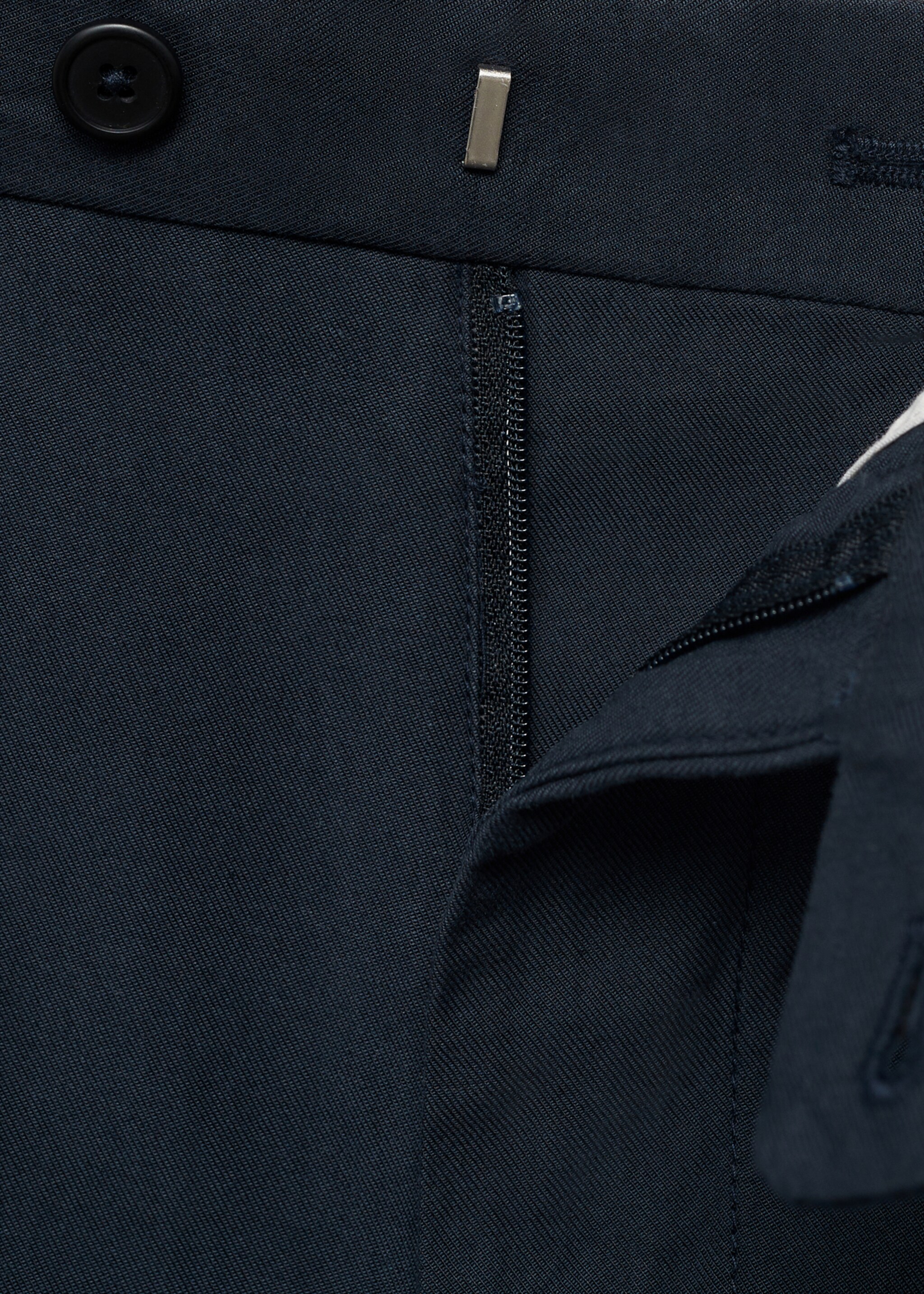 Cotton tapered crop trousers - Details of the article 0