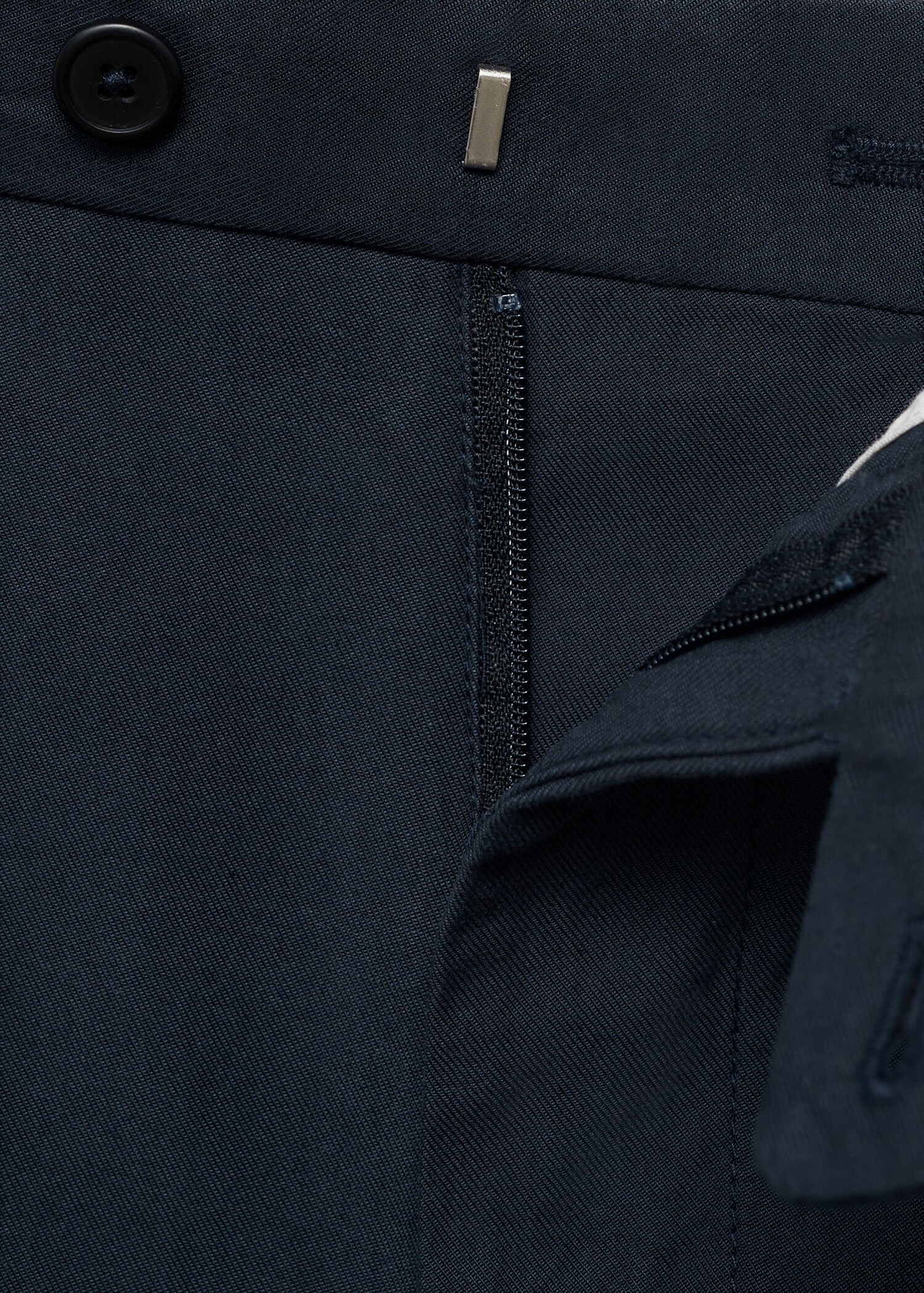 Cotton tapered crop trousers - Details of the article 0