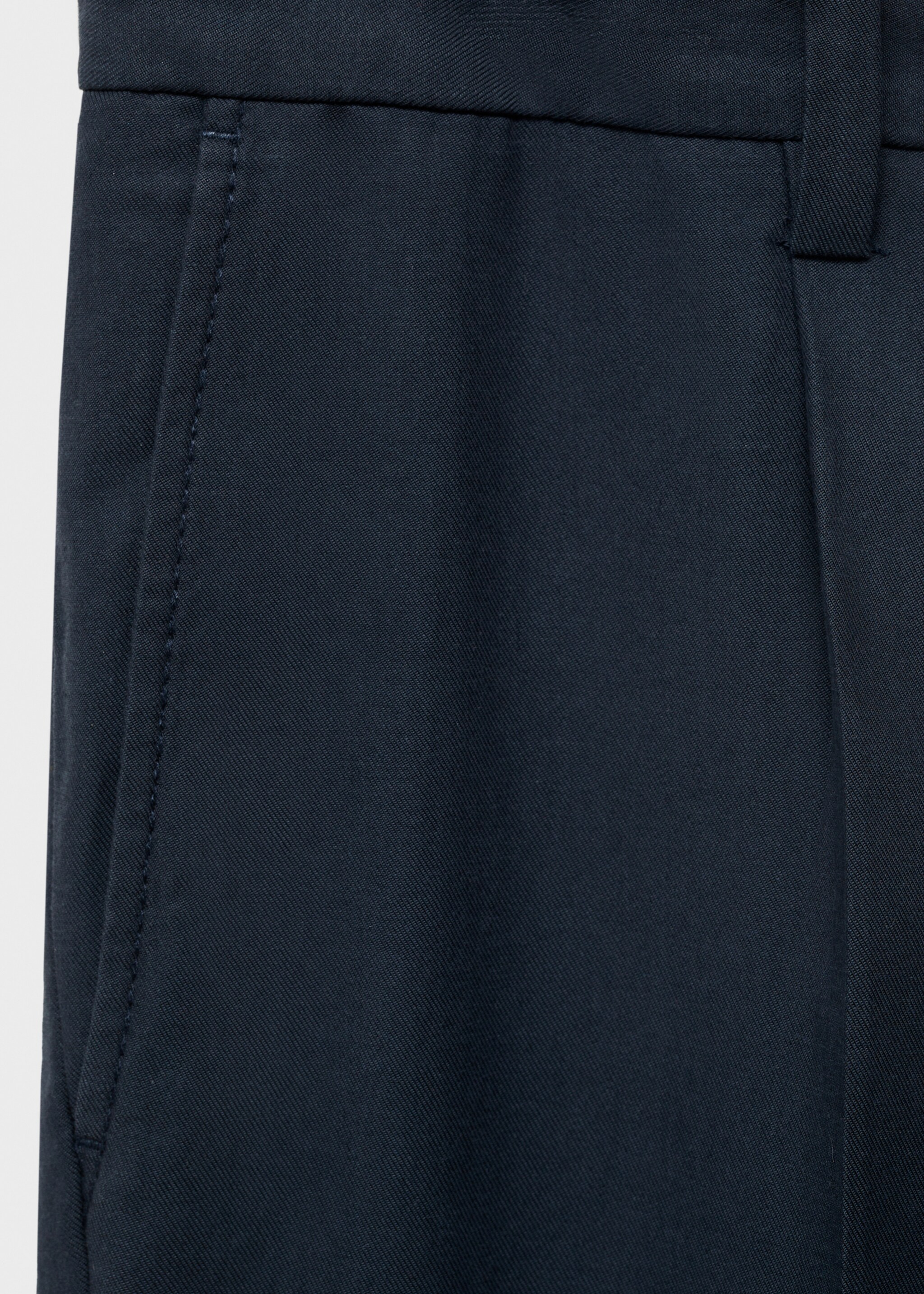 Cotton tapered crop trousers - Details of the article 8