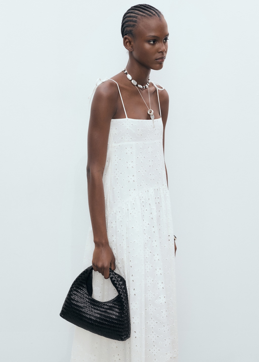 Mango Die-cut midi-dress