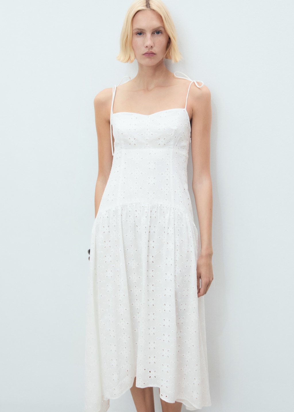 Die-cut midi-dress