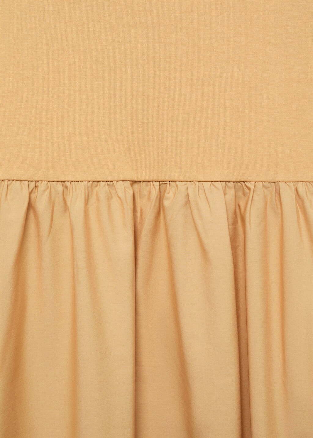 Combined fabric midi-dress