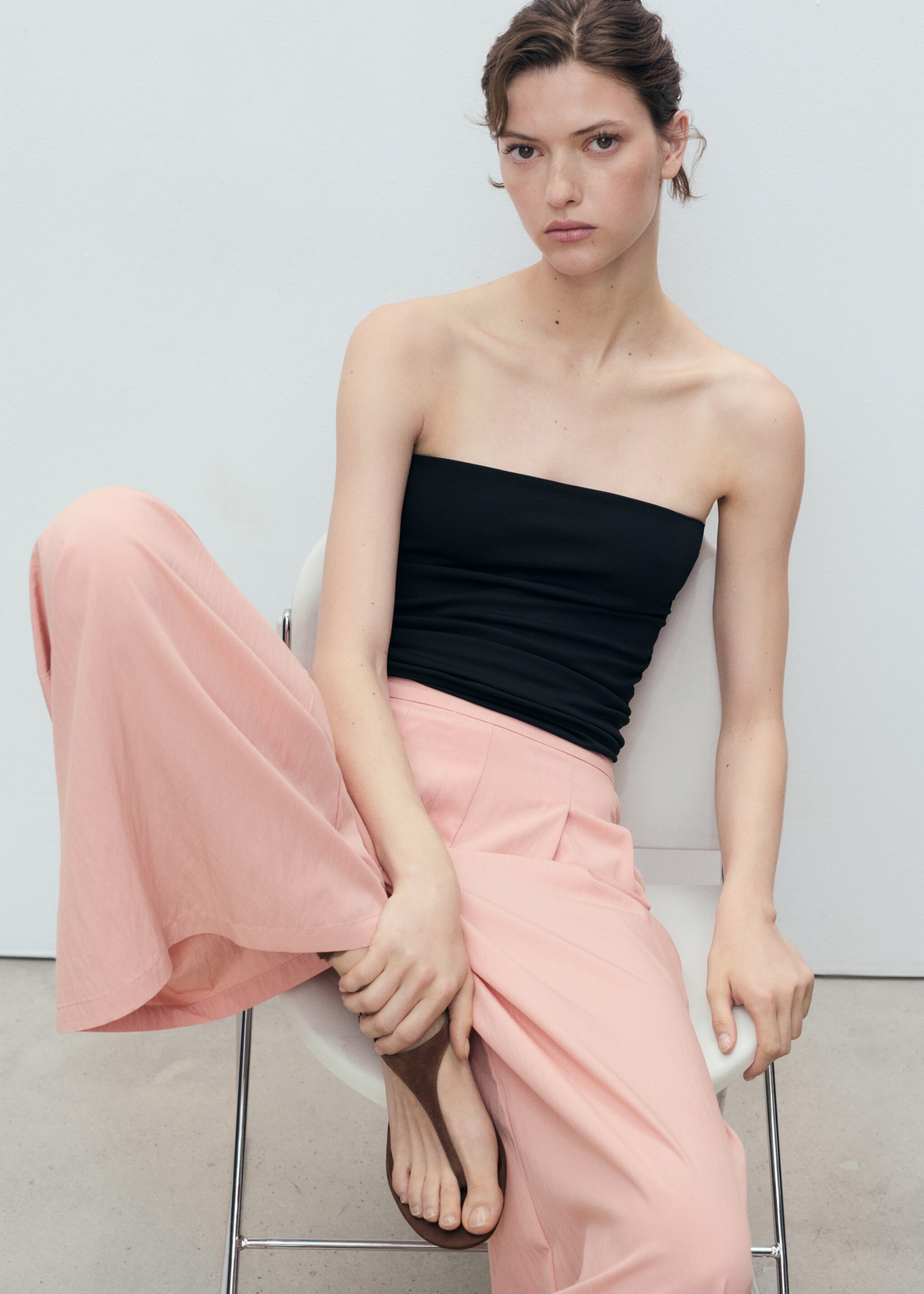 Dart palazzo trousers - Details of the article 1