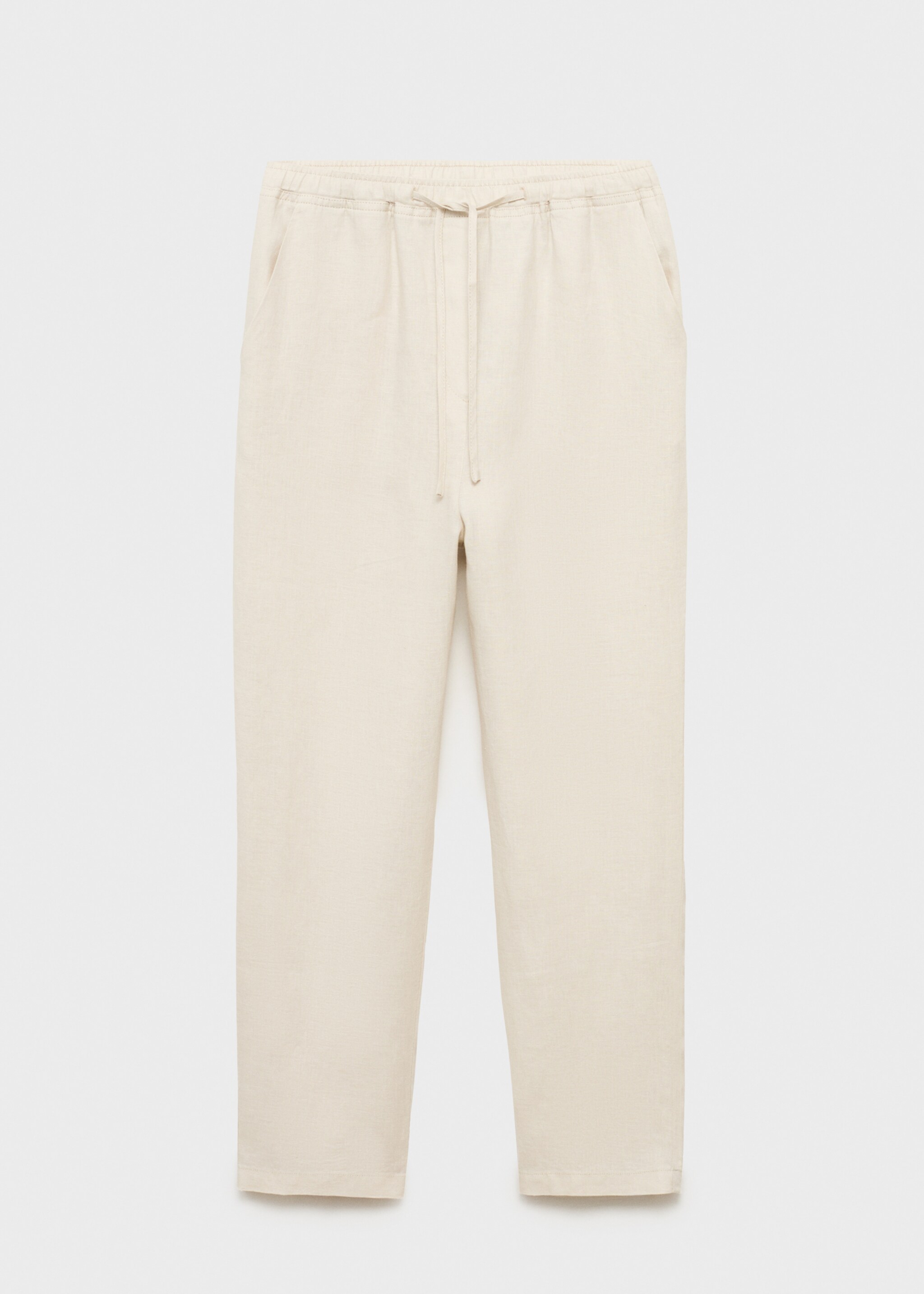 Linen trousers with drawstring - Article without model