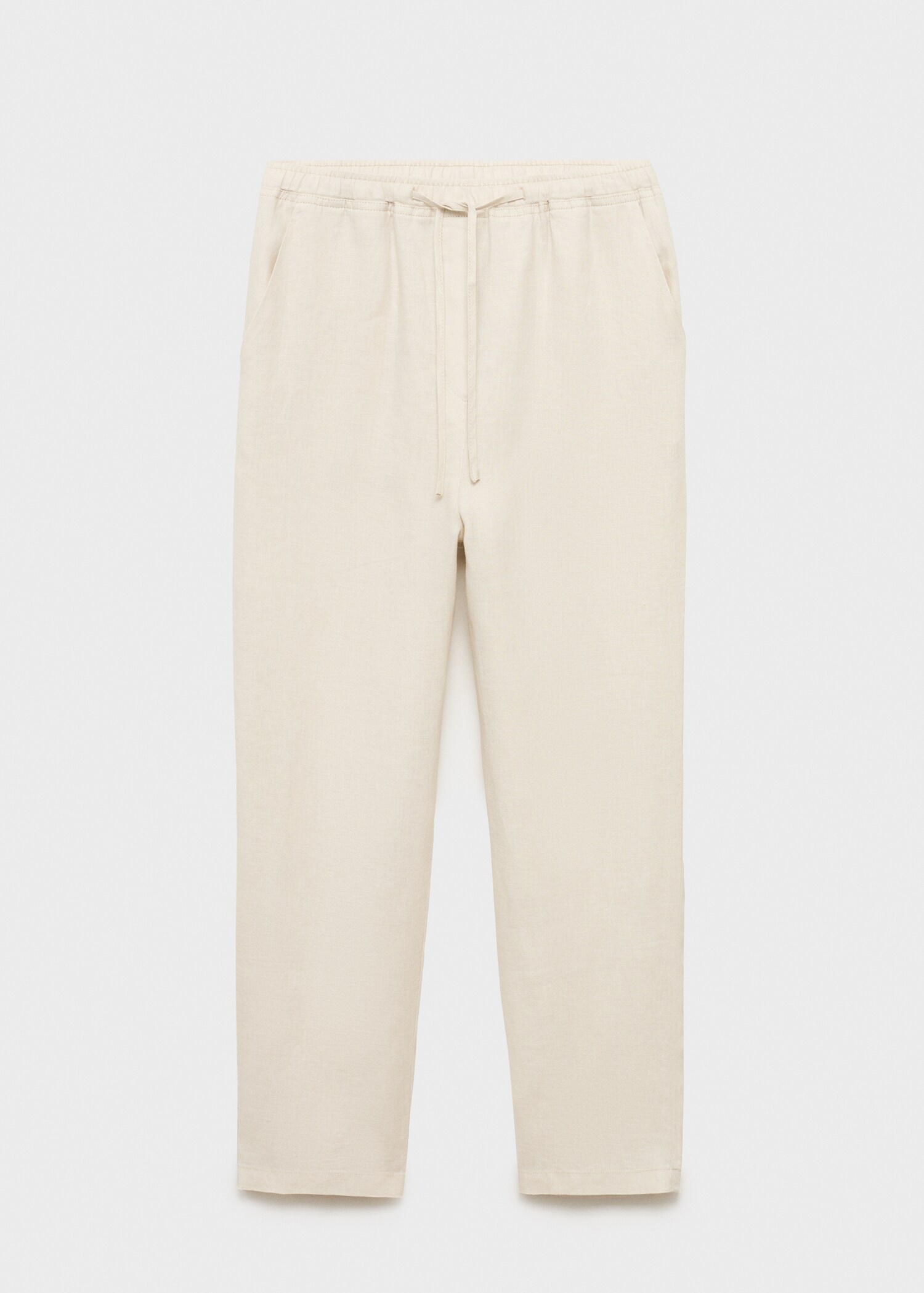 Linen trousers with drawstring - Article without model