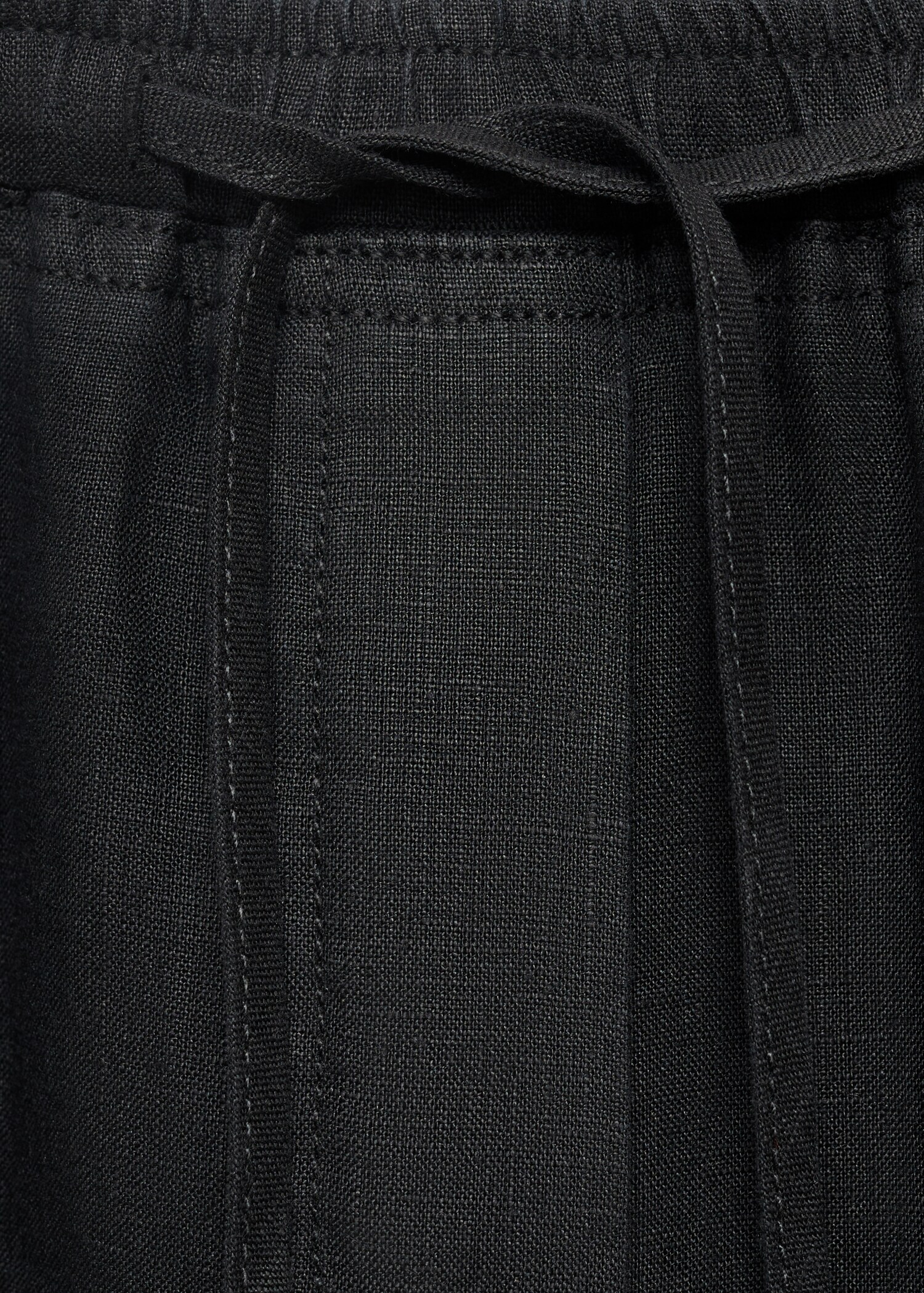 Linen trousers with drawstring - Details of the article 8