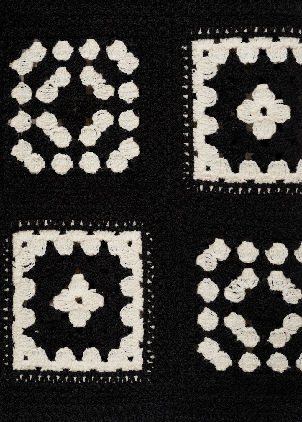 Crochet knitted vest