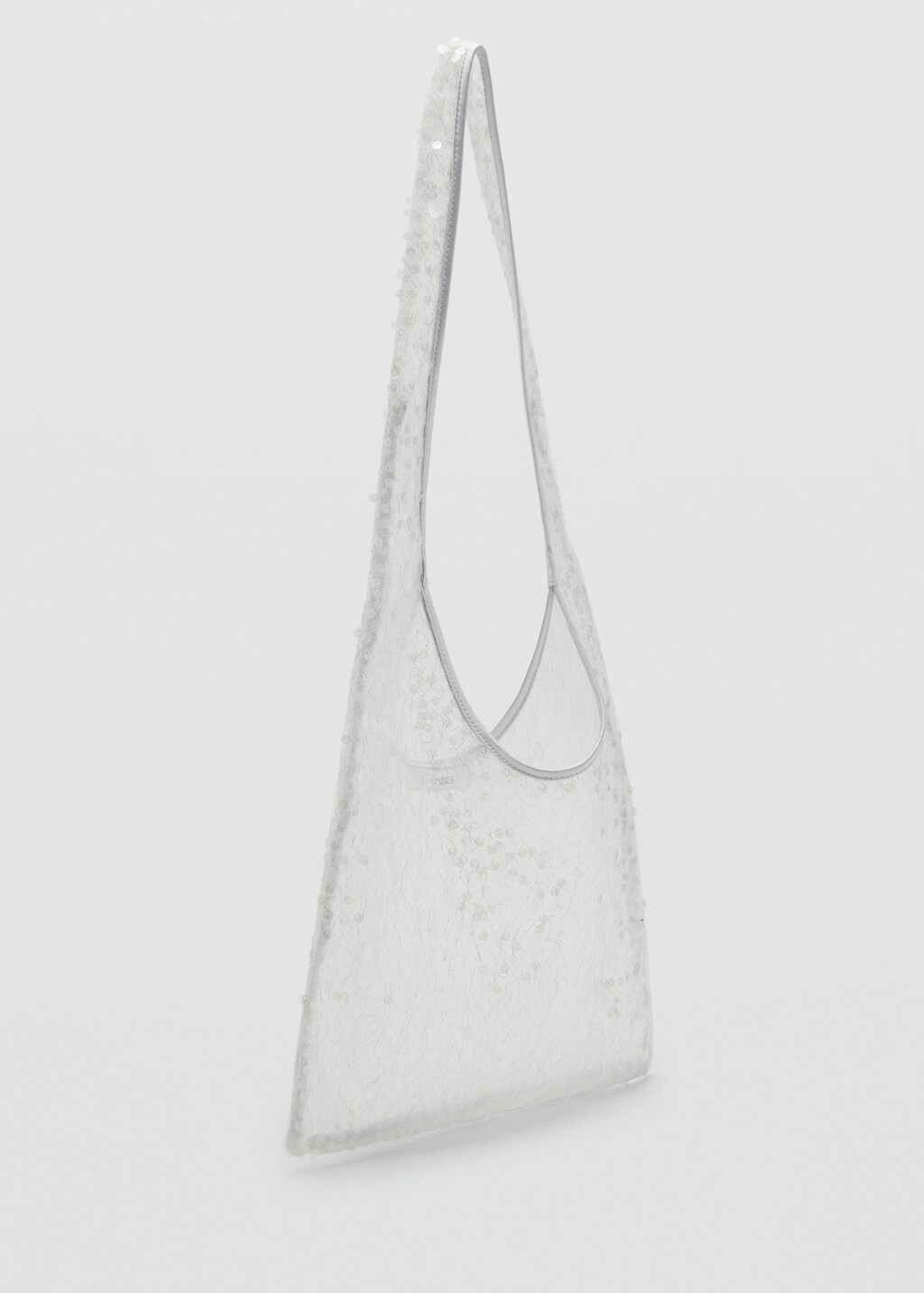 Sequinned shoulder bag