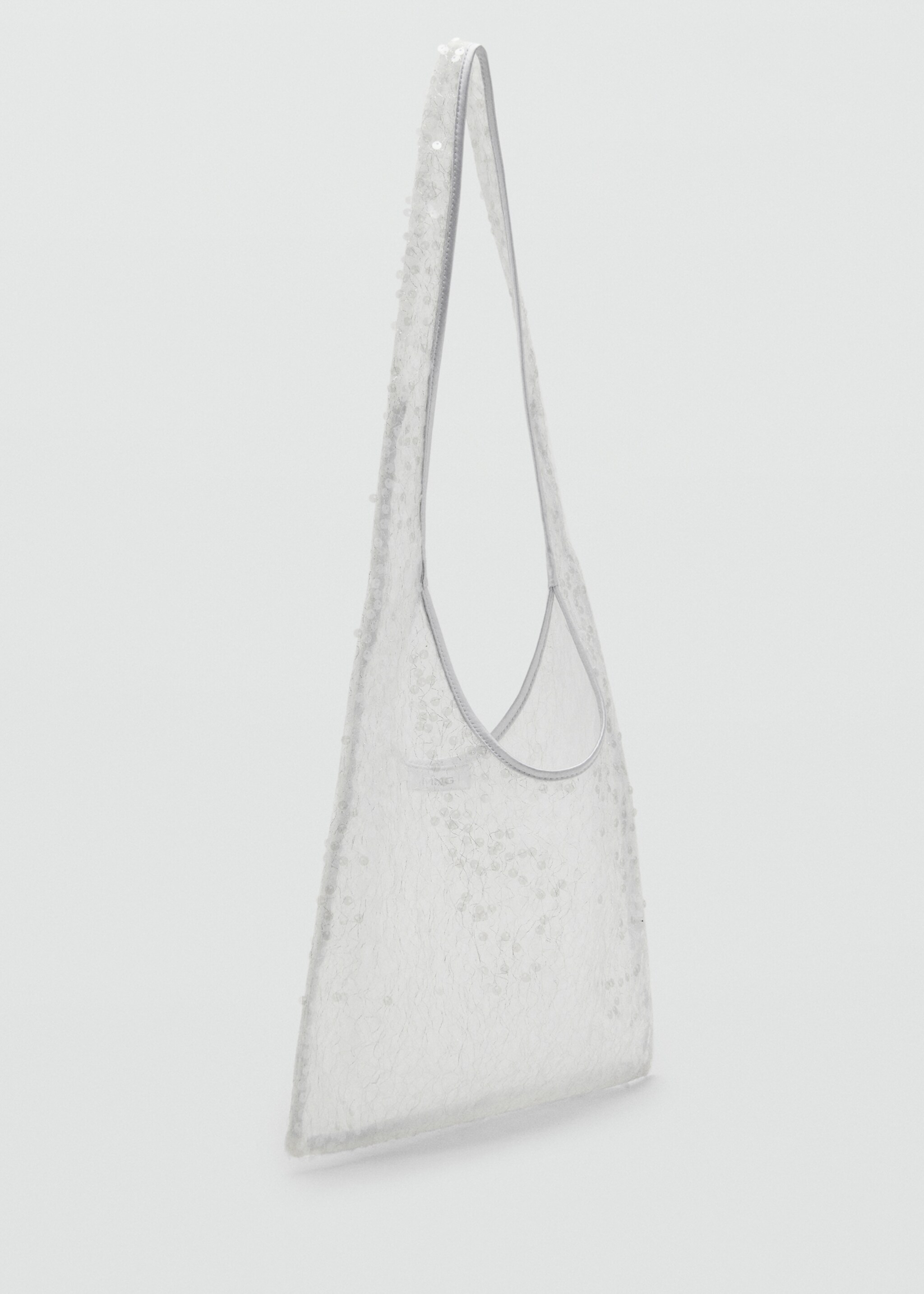 Sequinned shoulder bag - Medium plane
