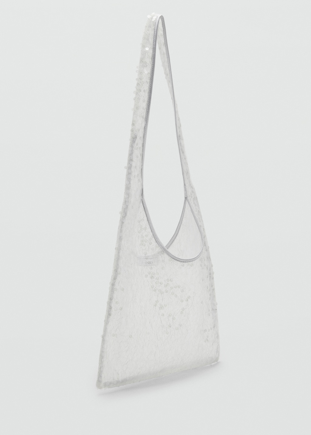 Sequinned shoulder bag