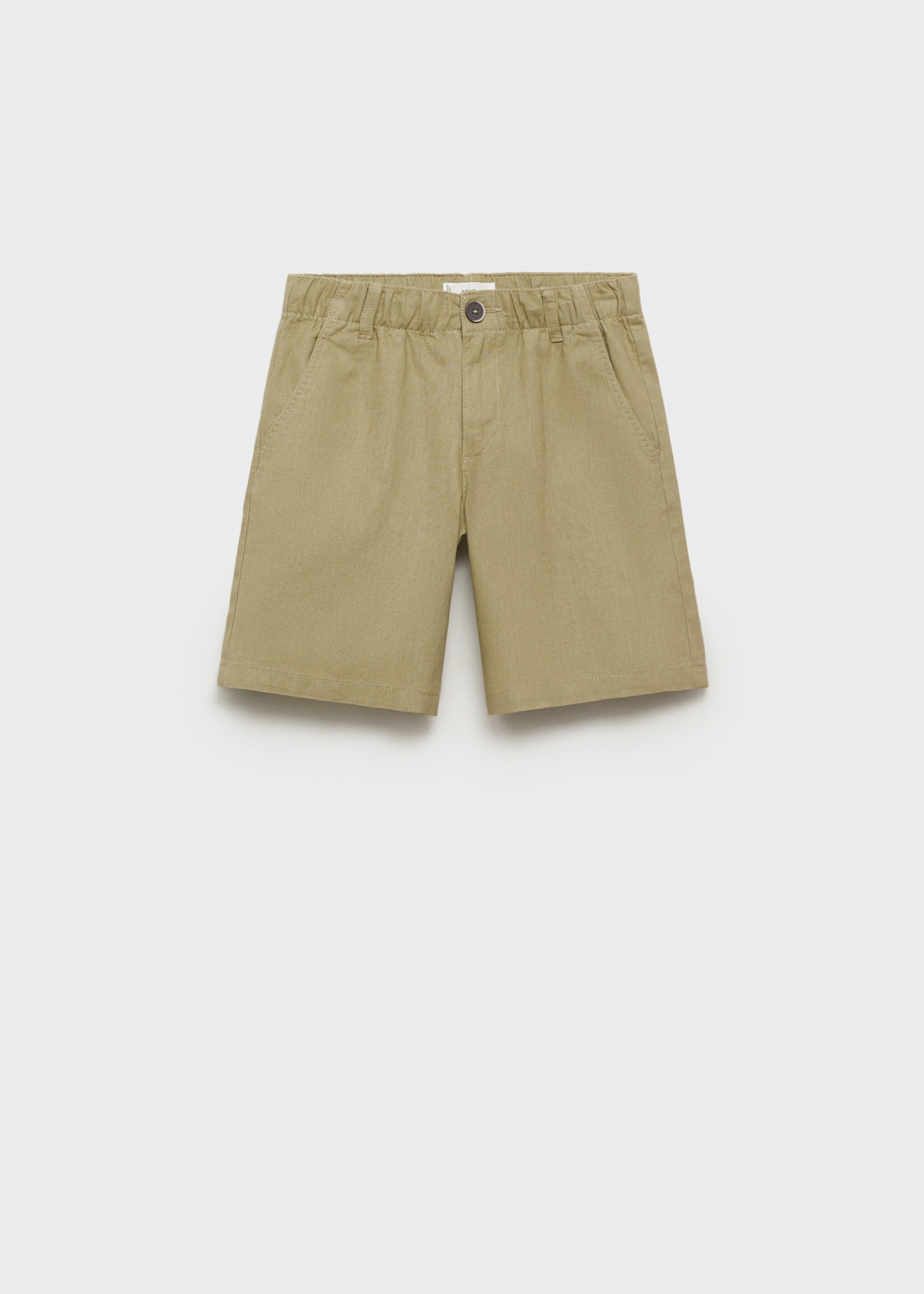 Linen-blend Bermuda shorts - Article without model