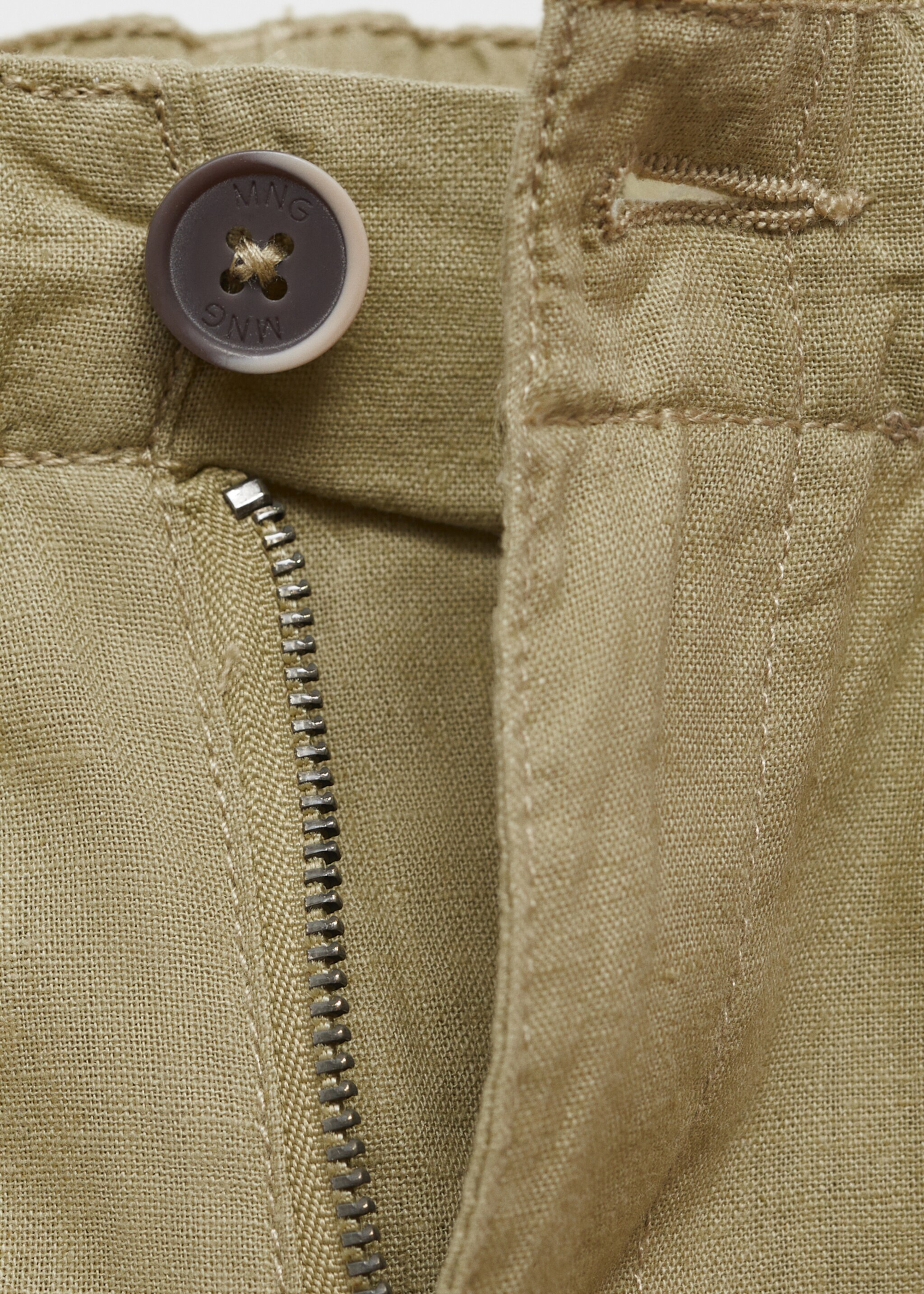 Linen-blend Bermuda shorts - Details of the article 8