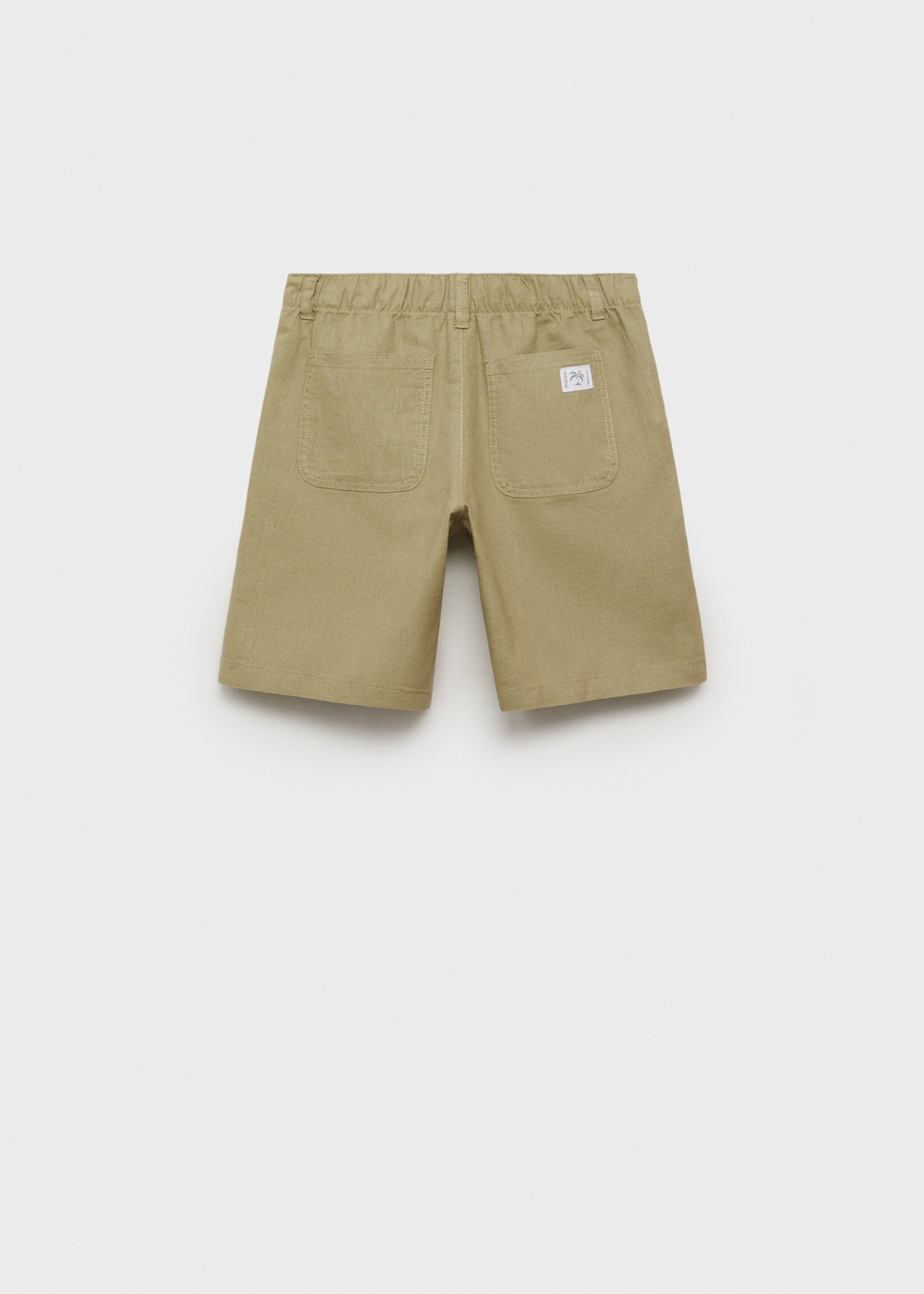 Linen-blend Bermuda shorts - Reverse of the article