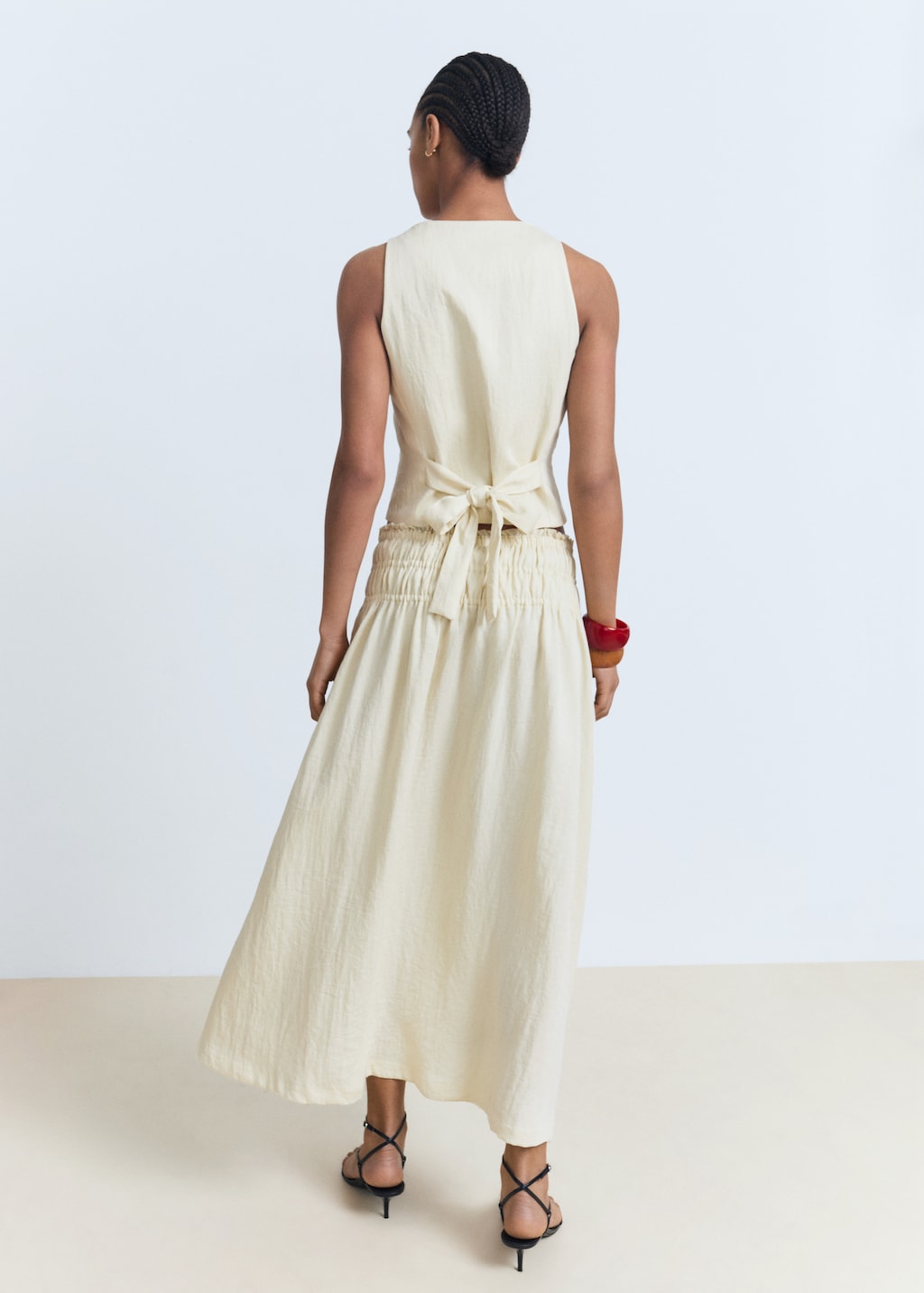 Long gathered panel skirt - image 3