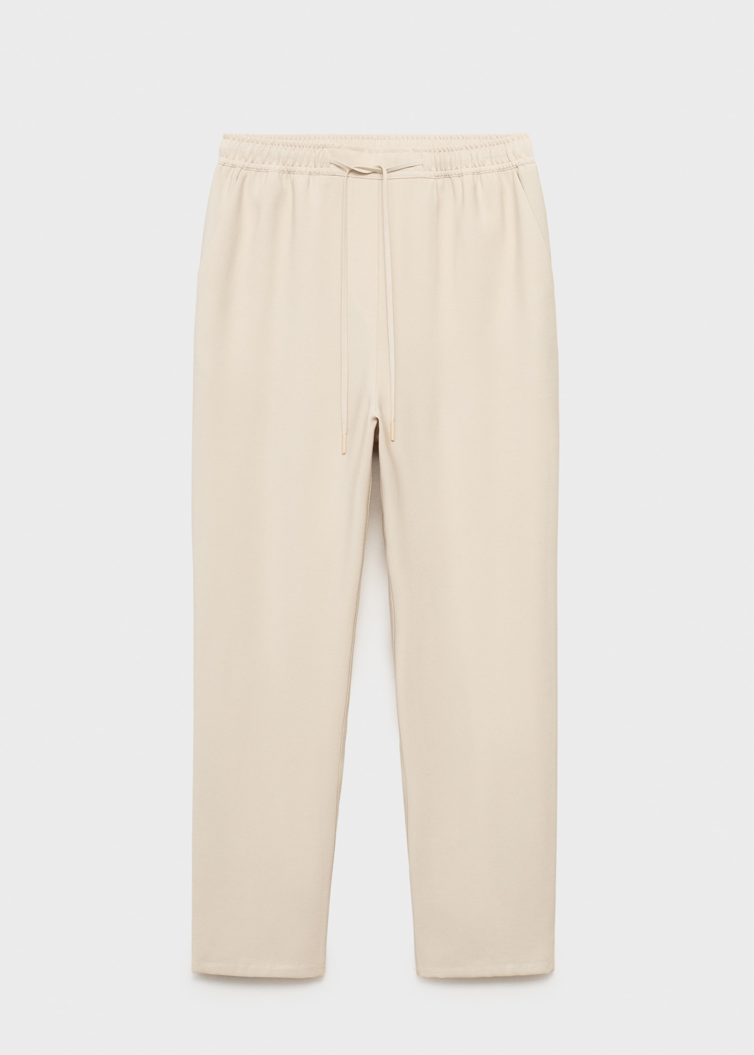 Drawstring flowy trousers - Article without model