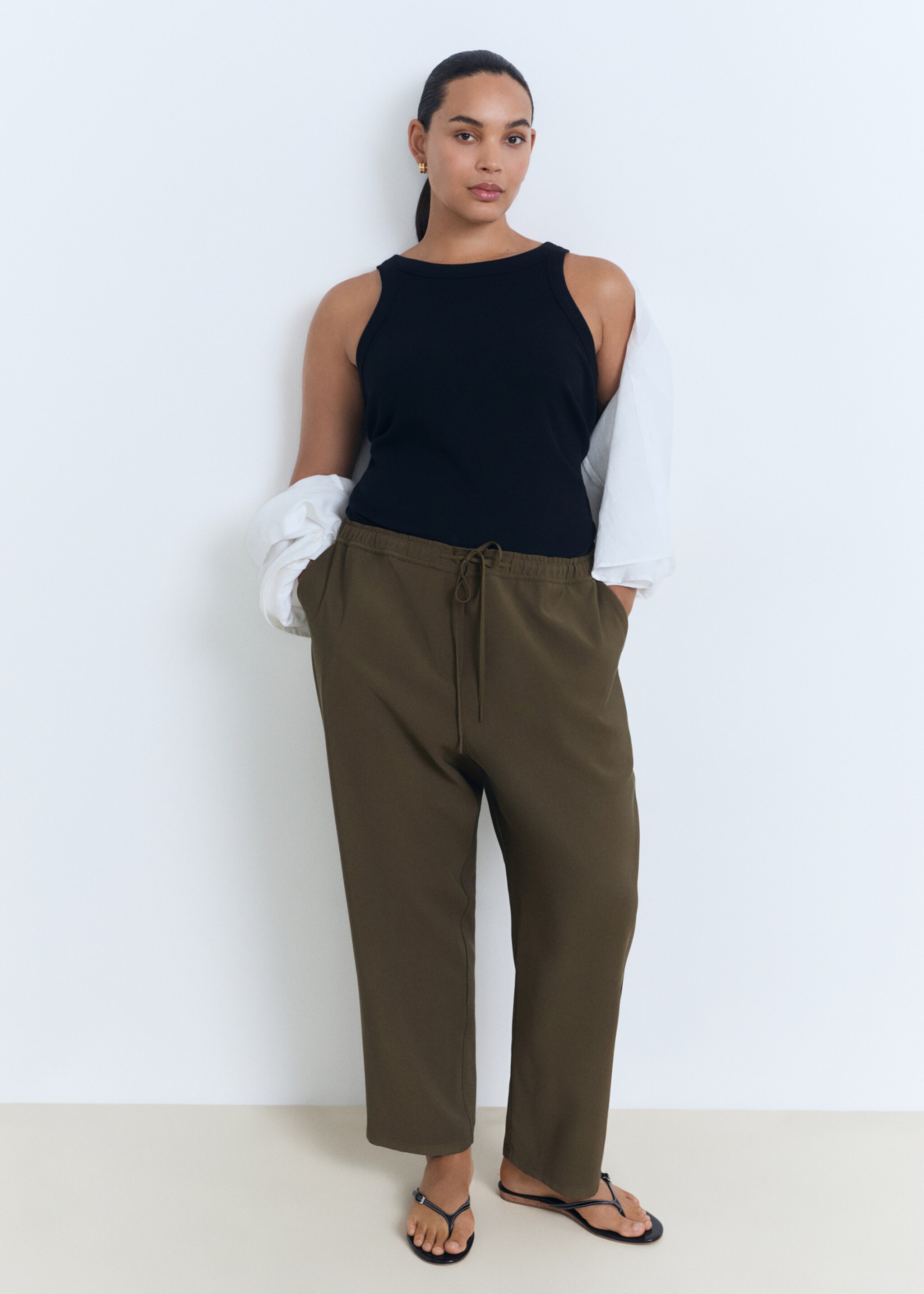Pantalón fluido cordón - Detalle del artículo 3